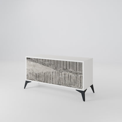 GRAIN LINES Compact 2-Door TV Cabinet