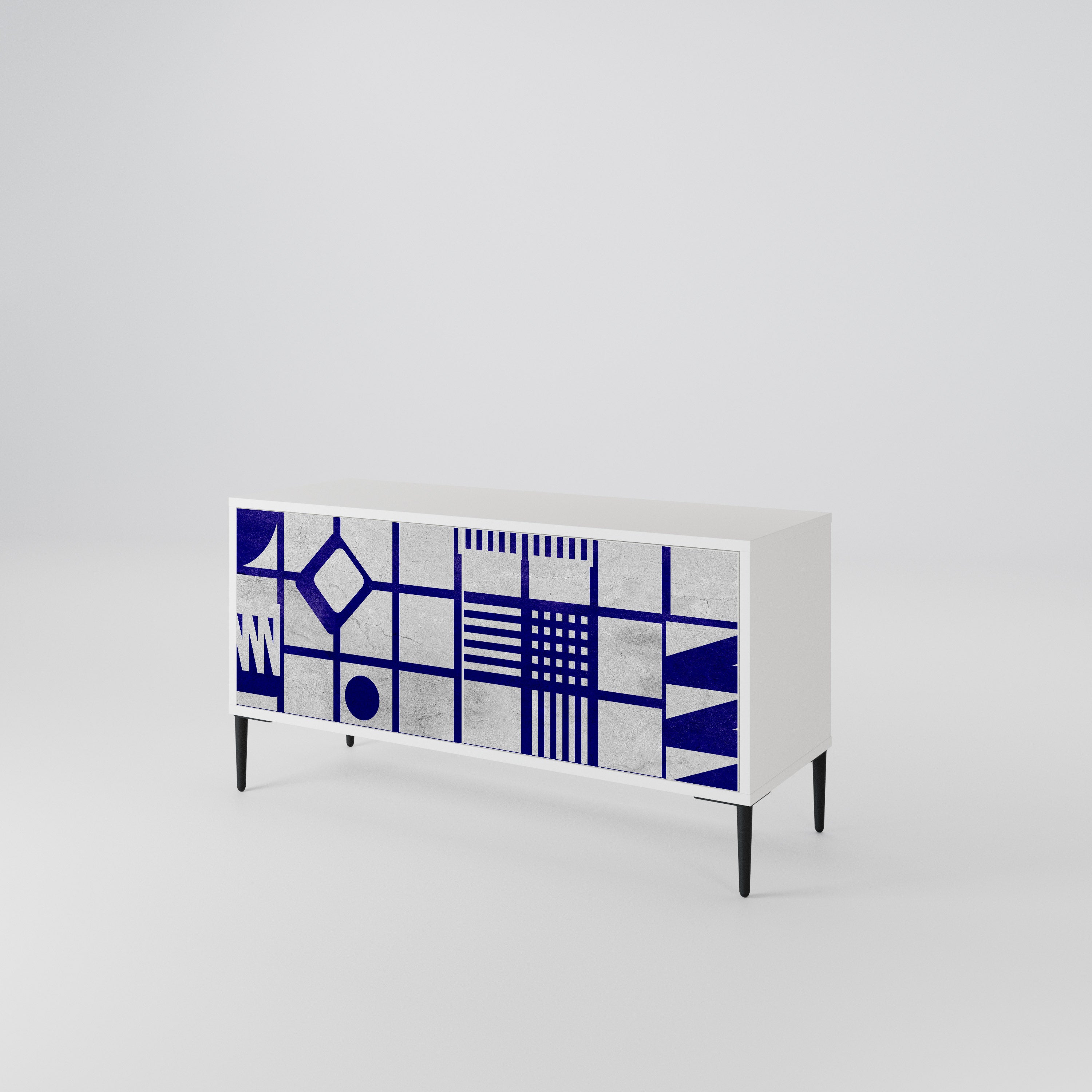 THE RIGHT PLACES Compact 2-Door TV Cabinet
