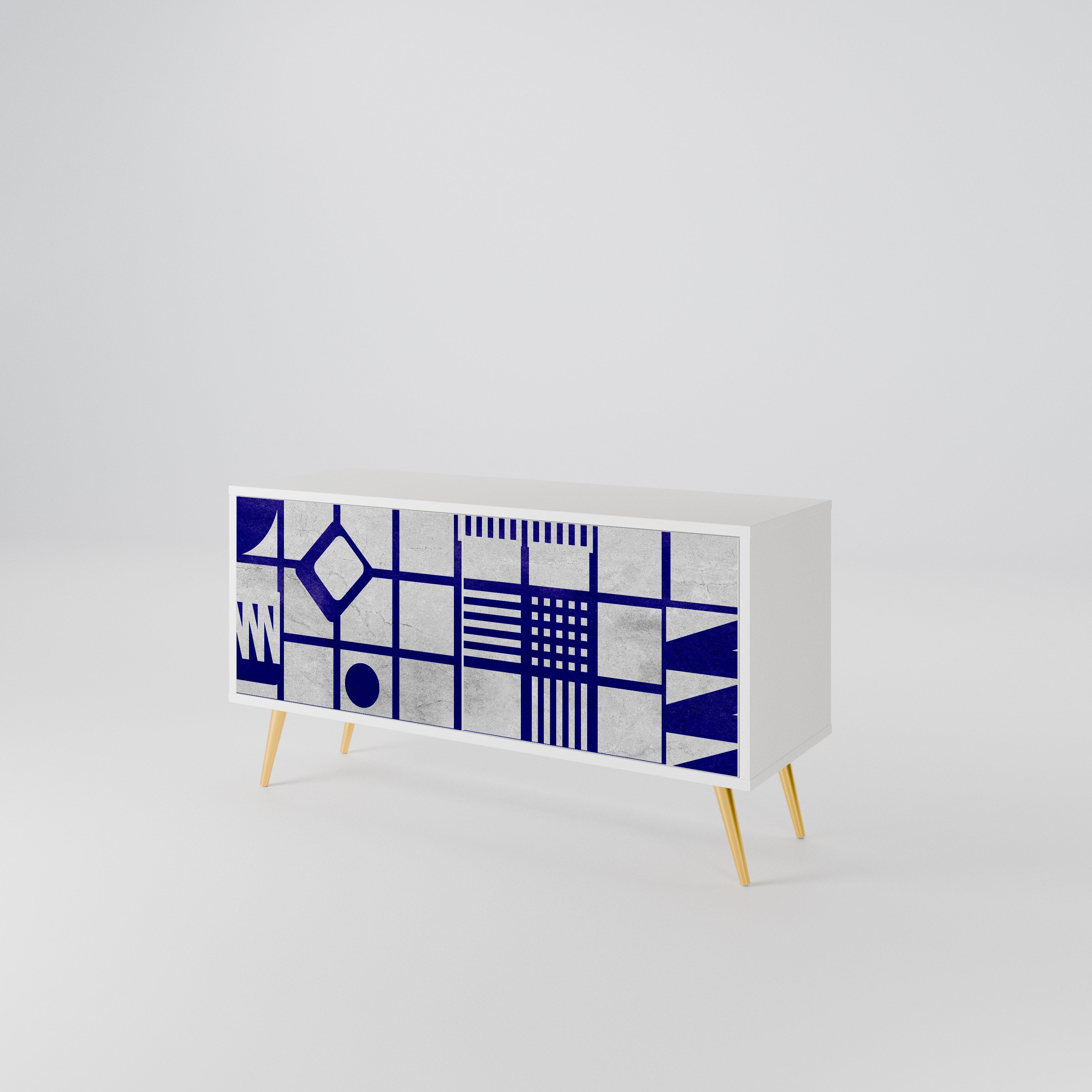 THE RIGHT PLACES Compact 2-Door TV Cabinet
