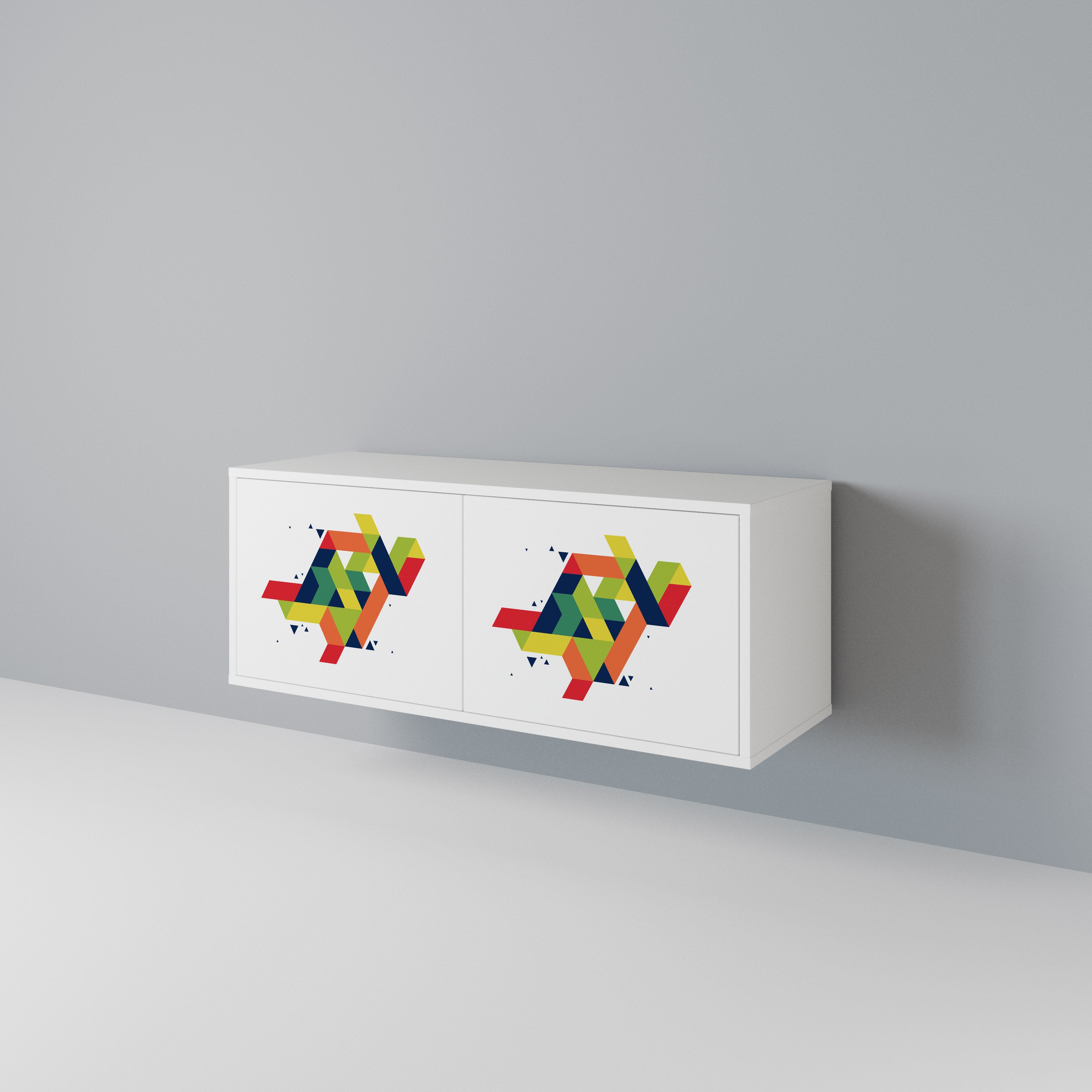 FUTURE SIGN Compact 2-Door TV Cabinet