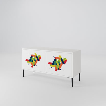 FUTURE SIGN Compact 2-Door TV Cabinet