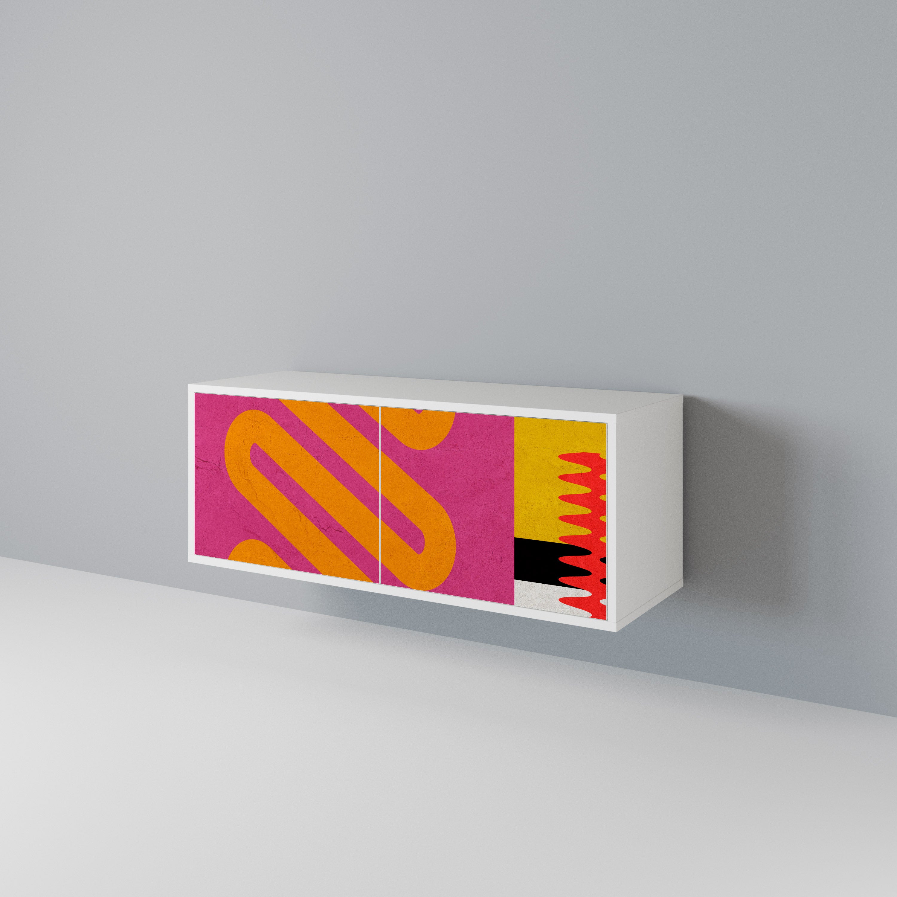 VIVID ART Compact 2-Door TV Cabinet
