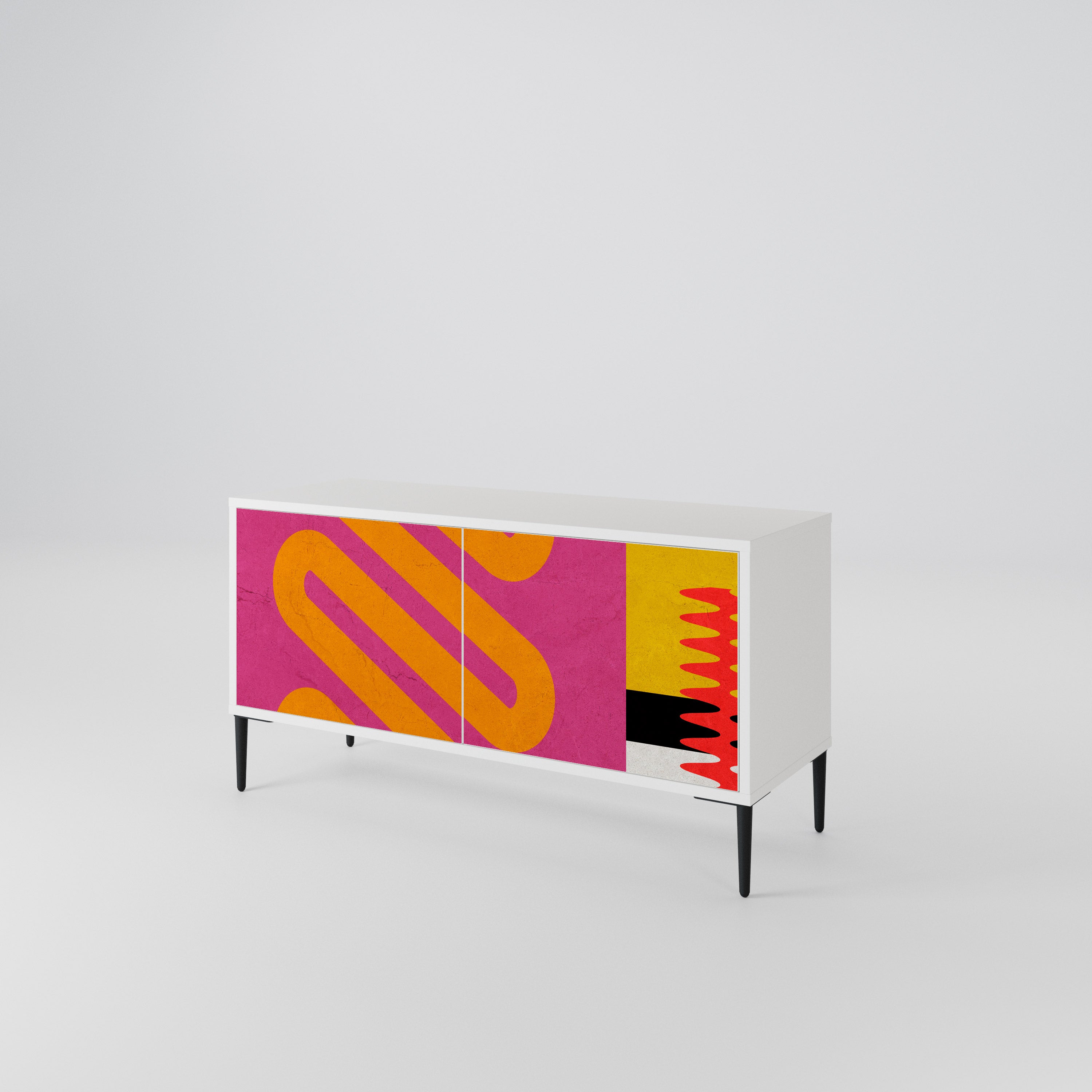 VIVID ART Compact 2-Door TV Cabinet