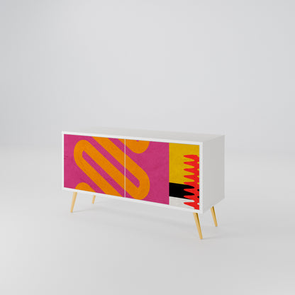 VIVID ART Compact 2-Door TV Cabinet