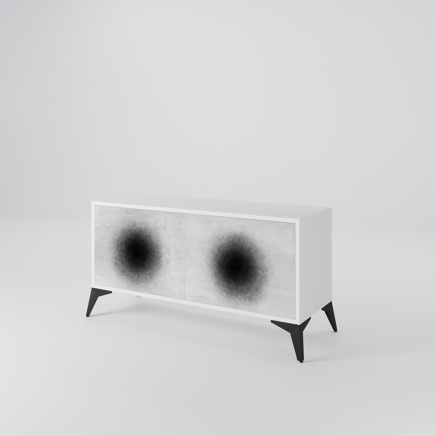 BLACK HOLE Compact 2-Door TV Cabinet