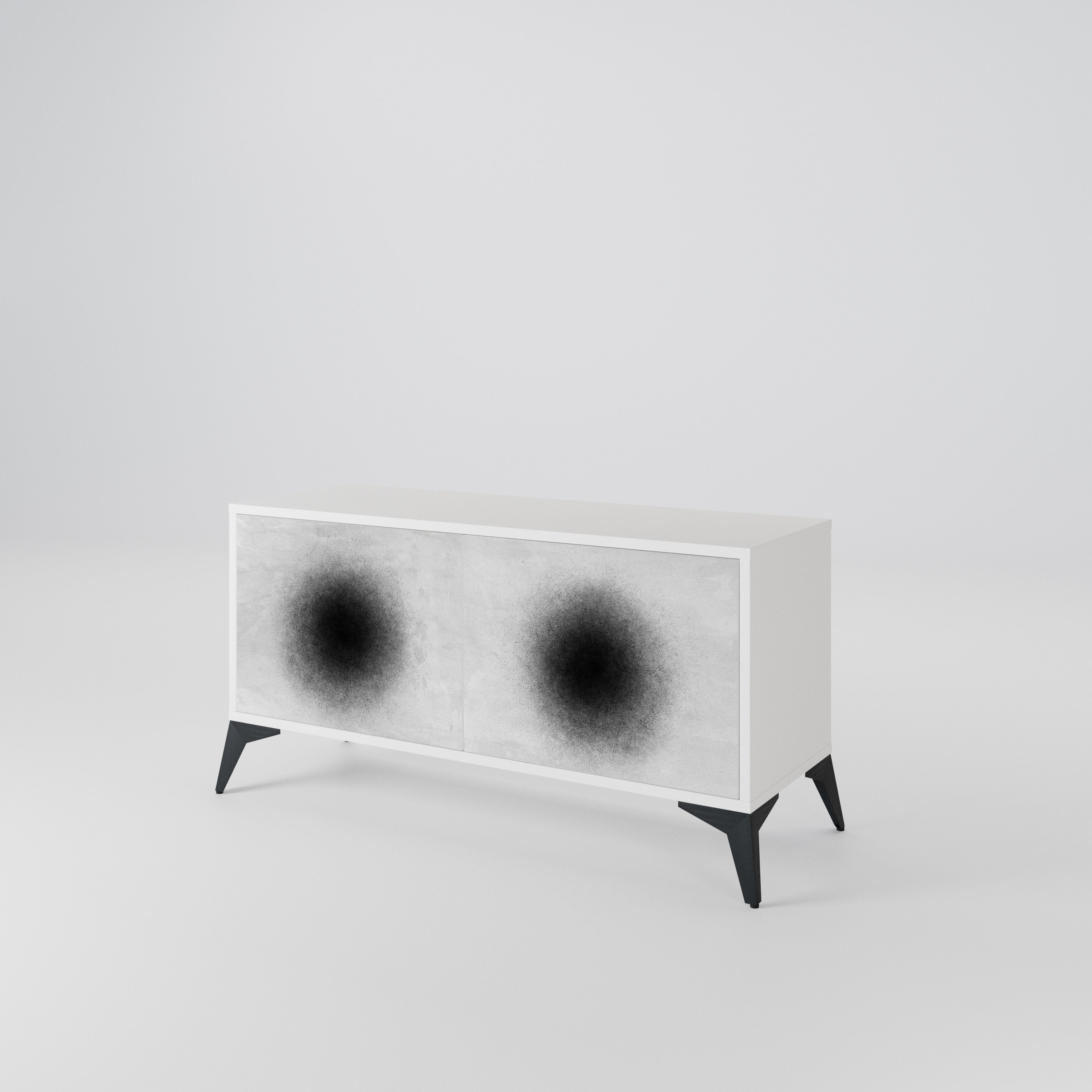 BLACK HOLE Compact 2-Door TV Cabinet
