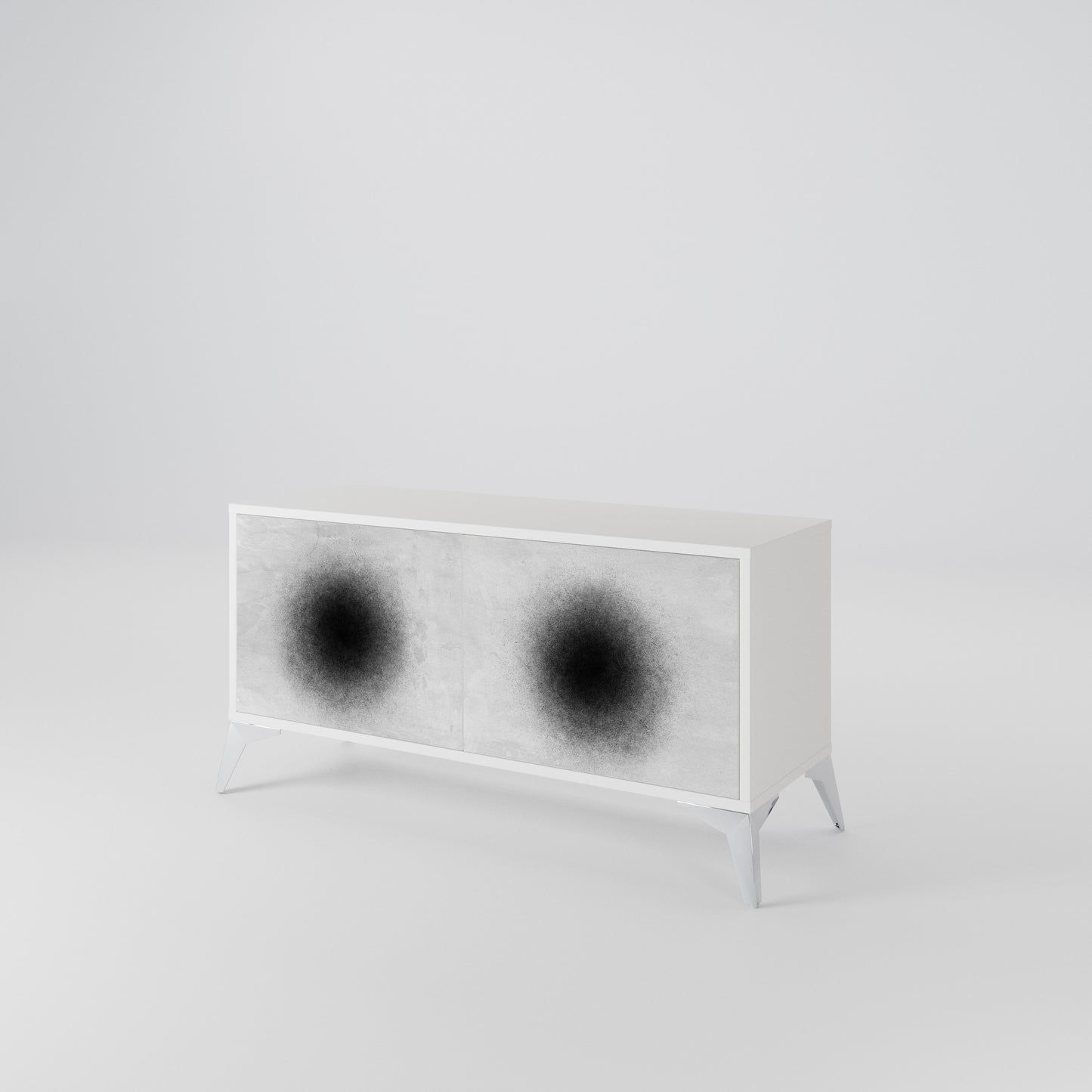 BLACK HOLE Compact 2-Door TV Cabinet