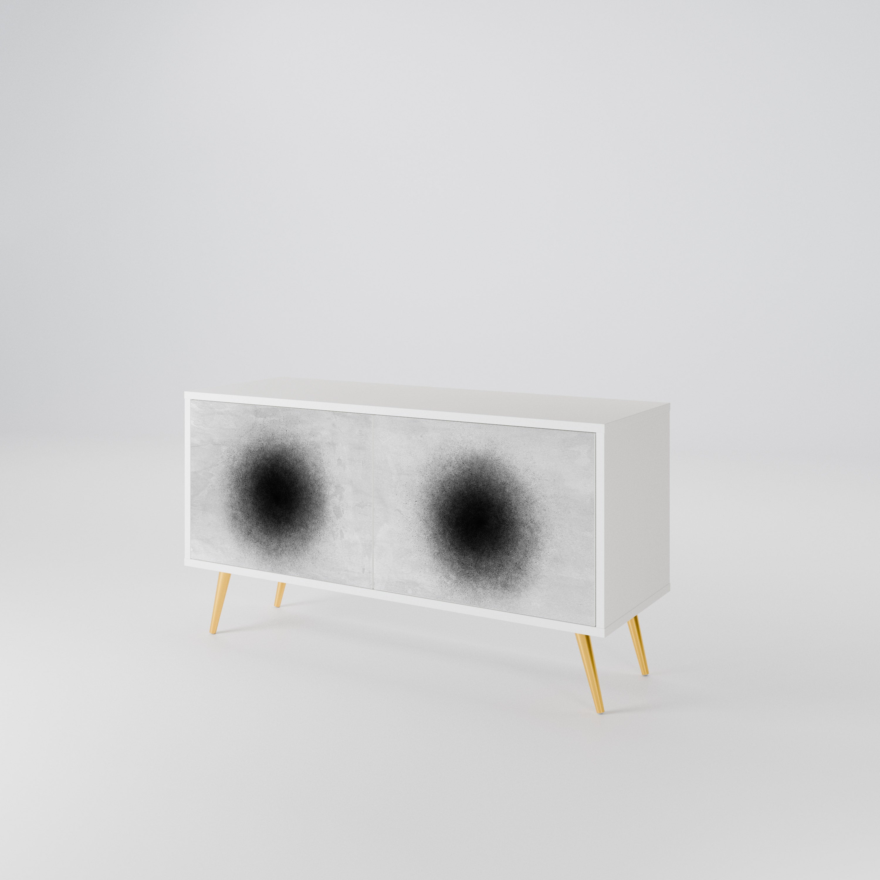 BLACK HOLE Compact 2-Door TV Cabinet