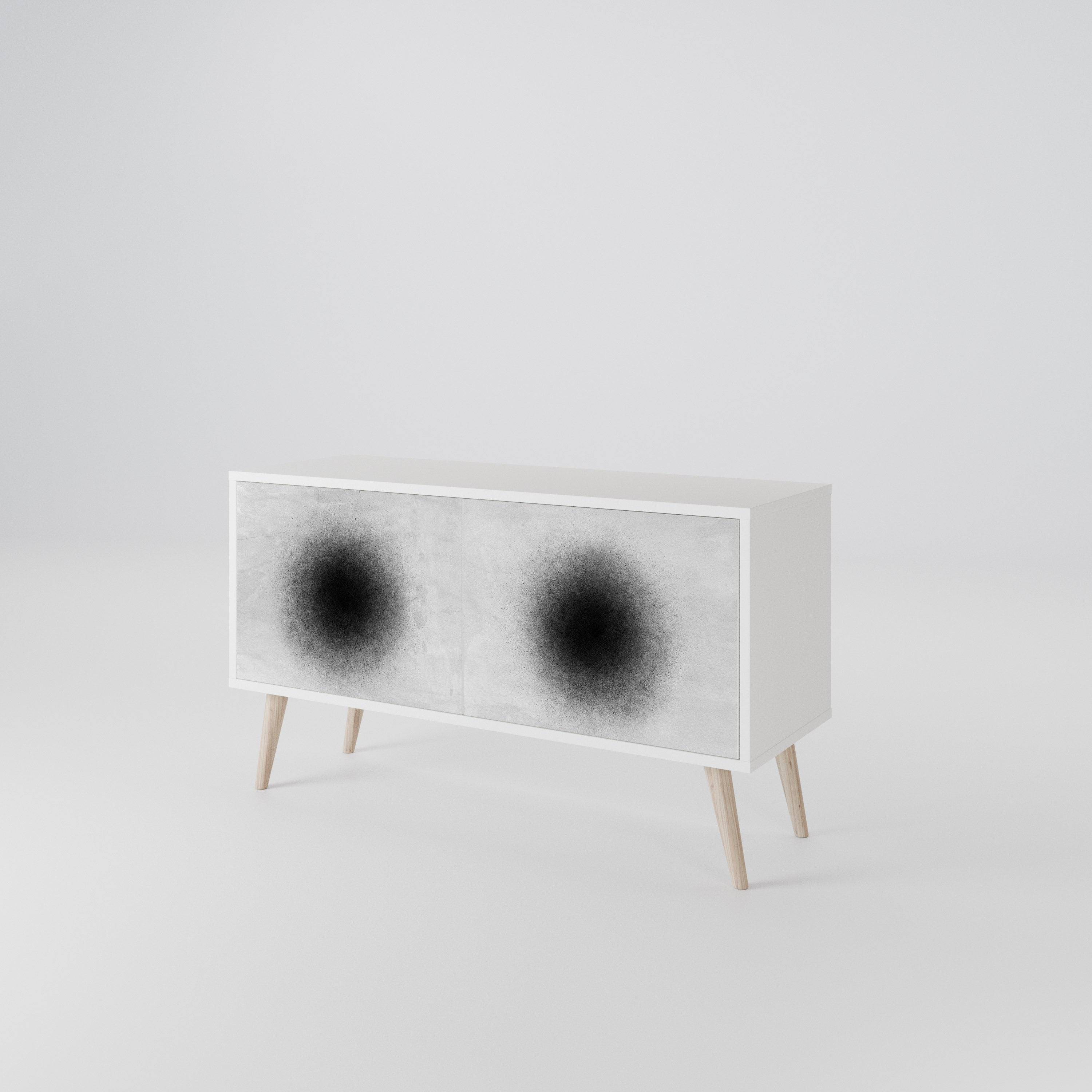 BLACK HOLE Compact 2-Door TV Cabinet