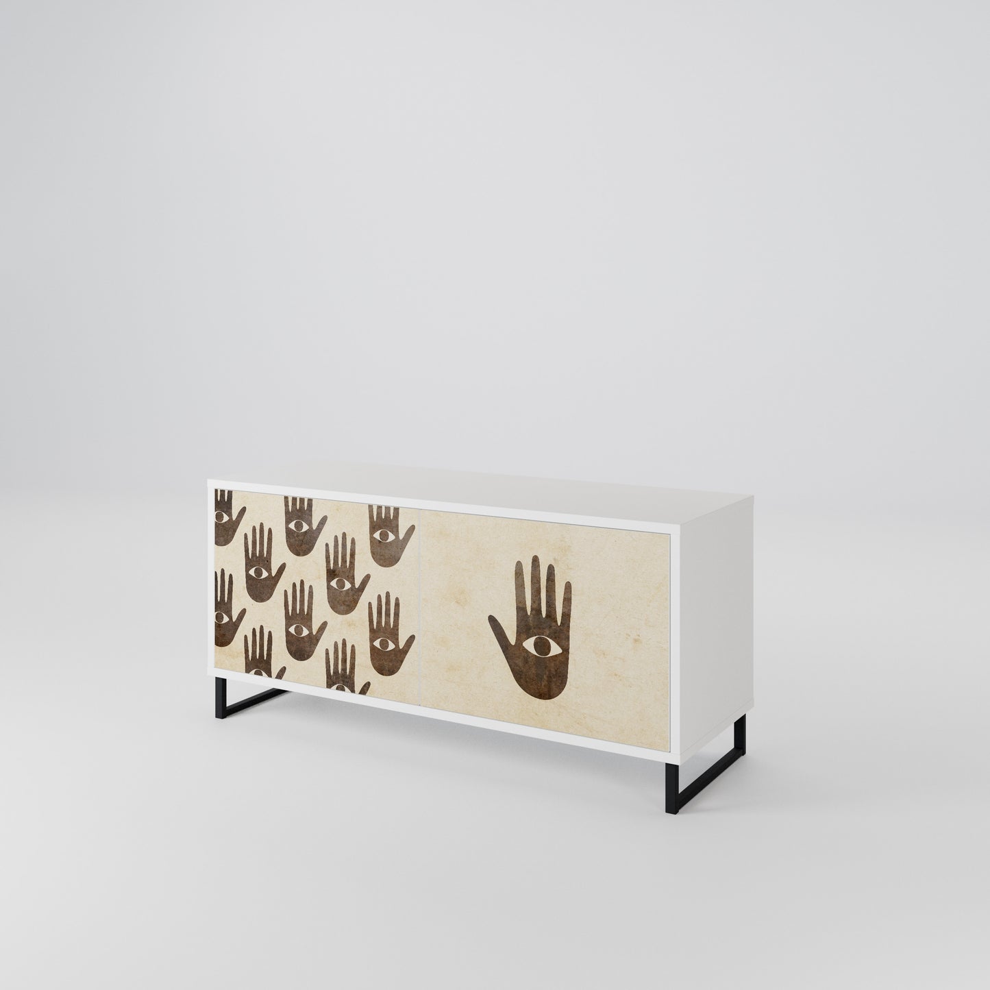 SEE MORE Compact 2-Door TV Cabinet