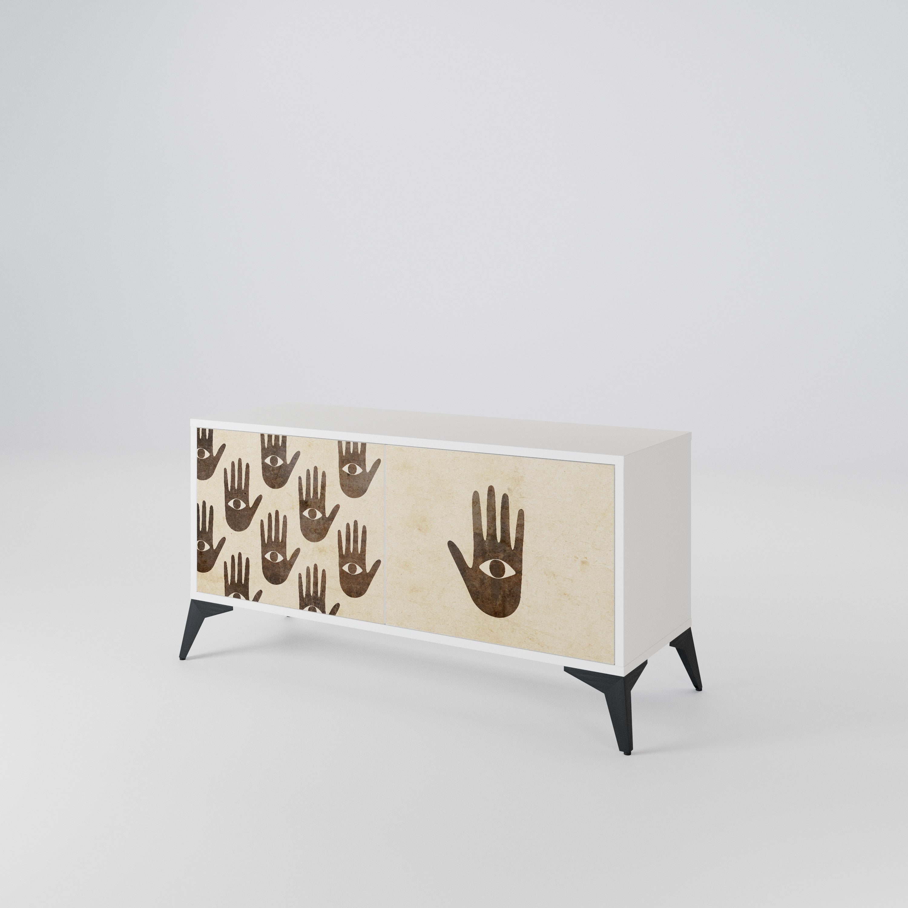 SEE MORE Compact 2-Door TV Cabinet