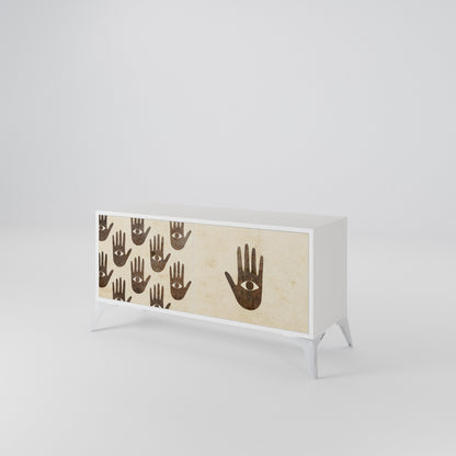 SEE MORE Compact 2-Door TV Cabinet