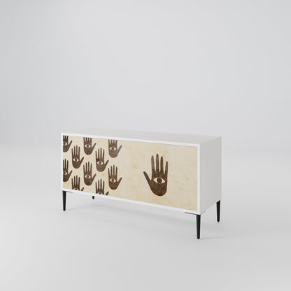 SEE MORE Compact 2-Door TV Cabinet