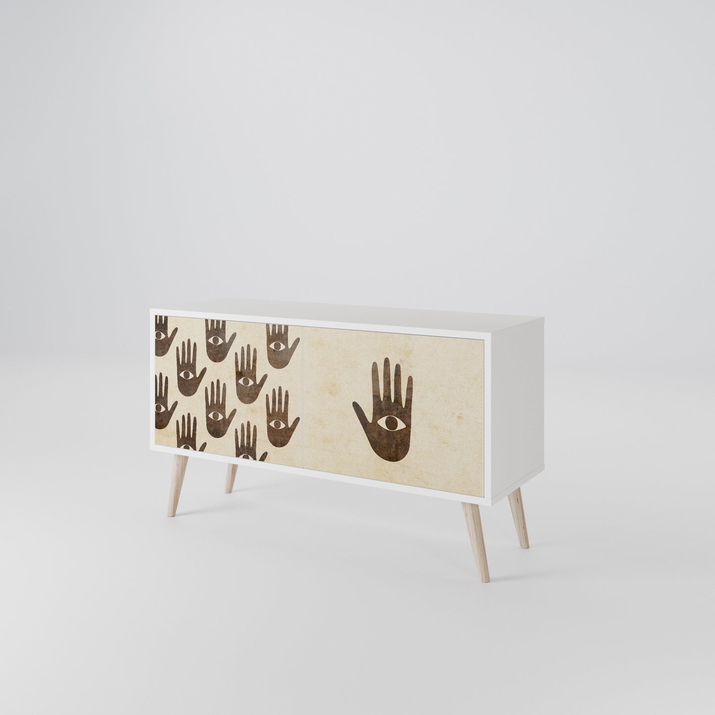 SEE MORE Compact 2-Door TV Cabinet
