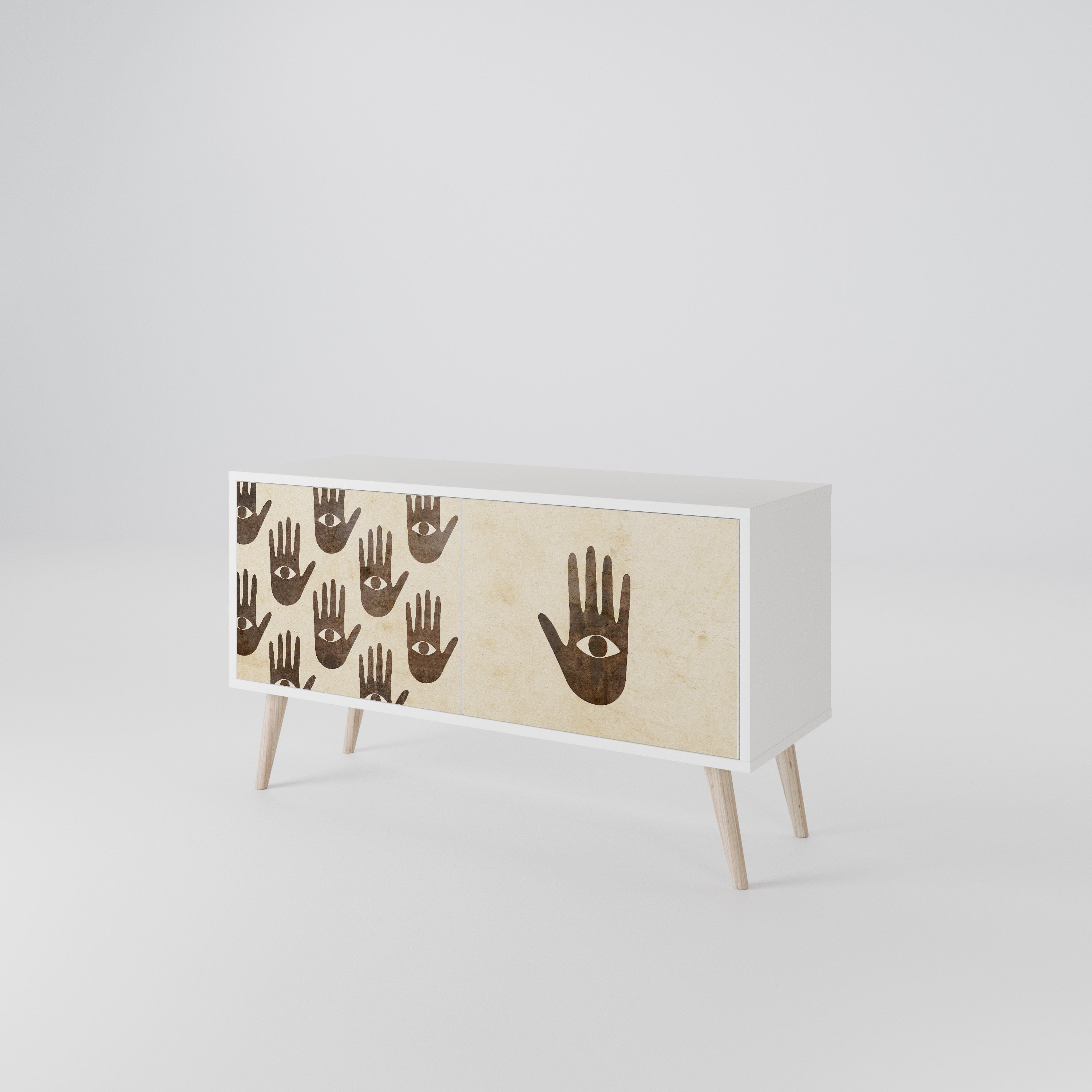 SEE MORE Compact 2-Door TV Cabinet