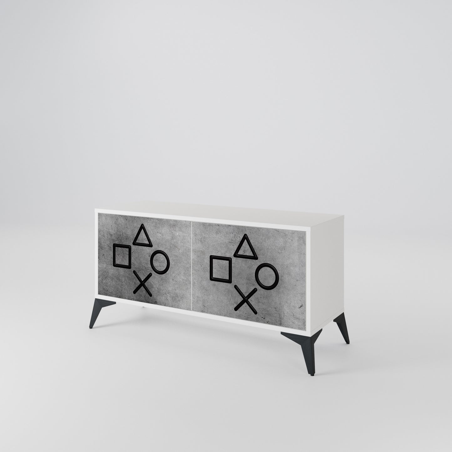 GAMER CHOICE Compact 2-Door TV Cabinet