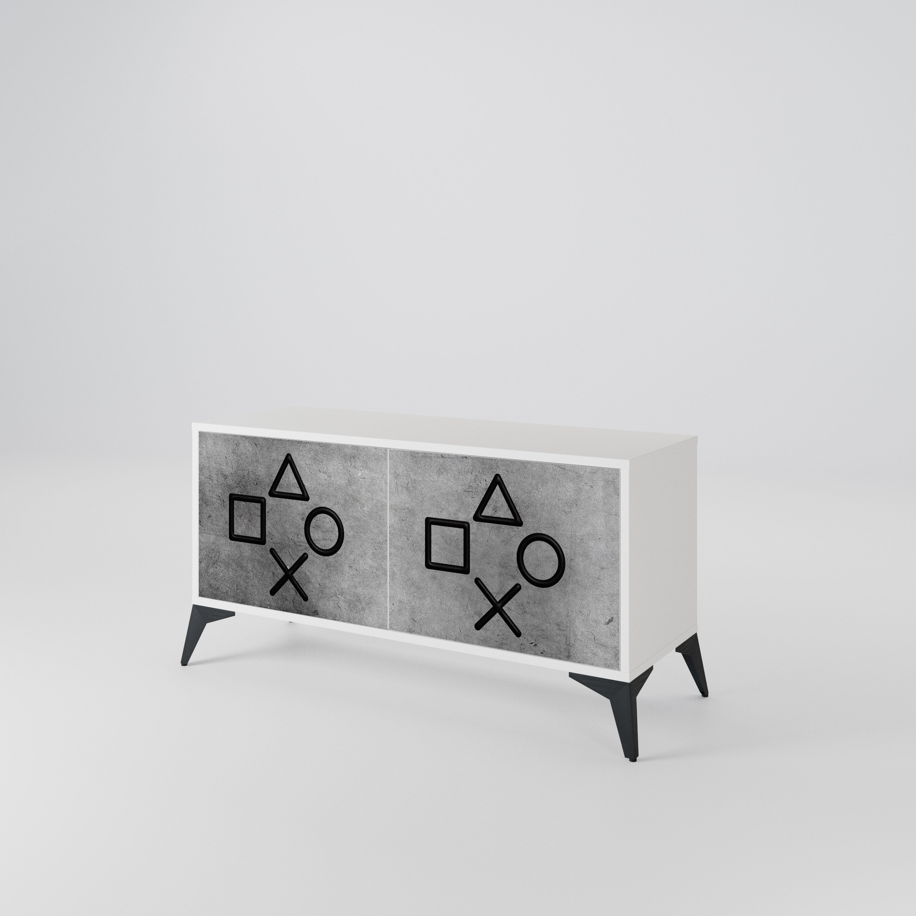 GAMER CHOICE Compact 2-Door TV Cabinet