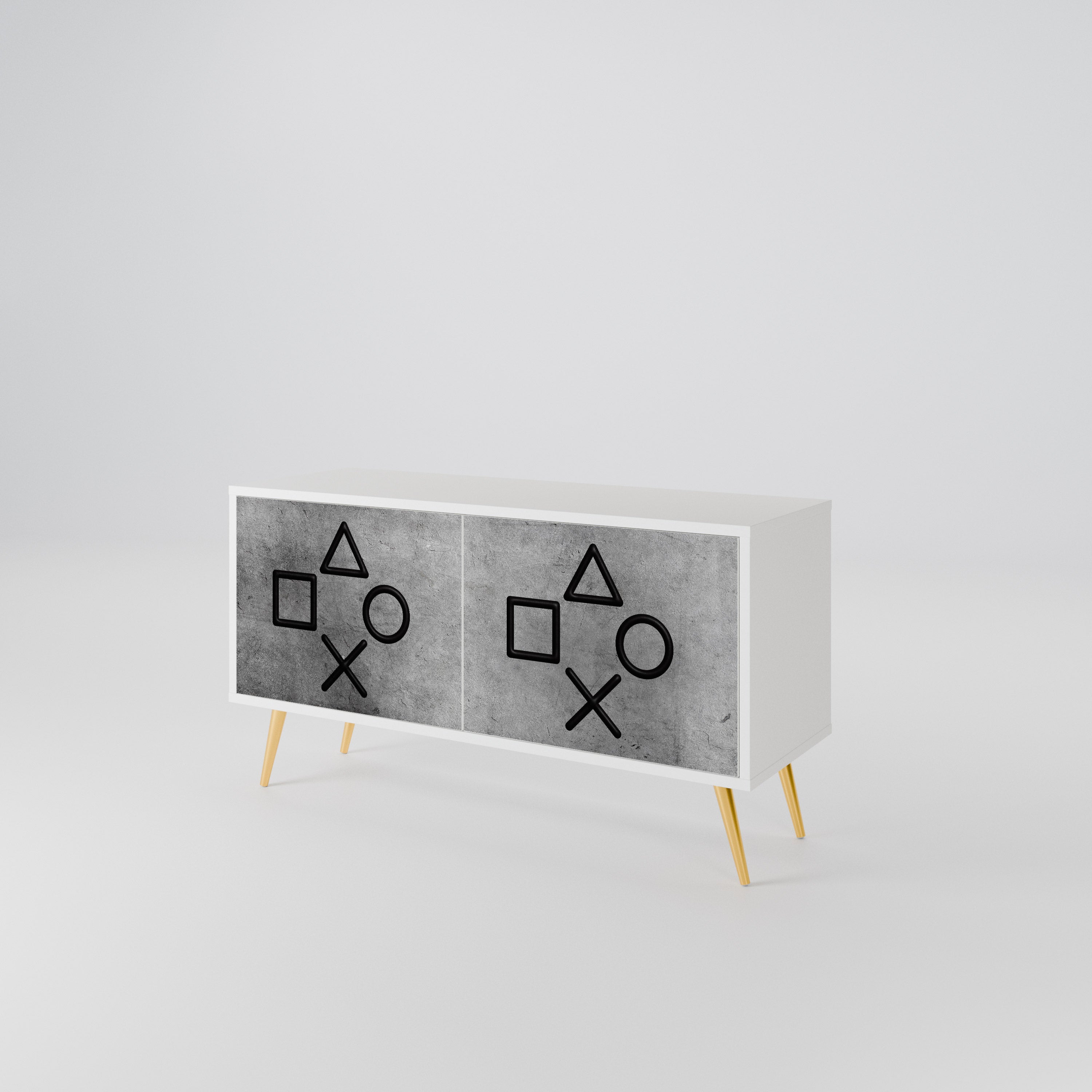 GAMER CHOICE Compact 2-Door TV Cabinet