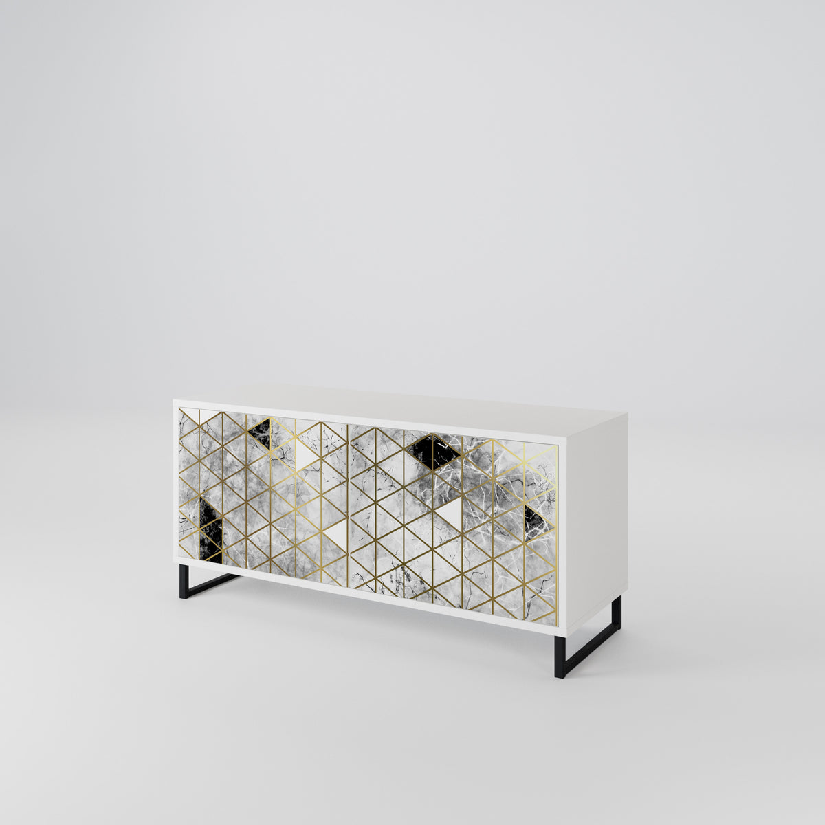 ASHEN ARIA Compact 2-Door TV Cabinet