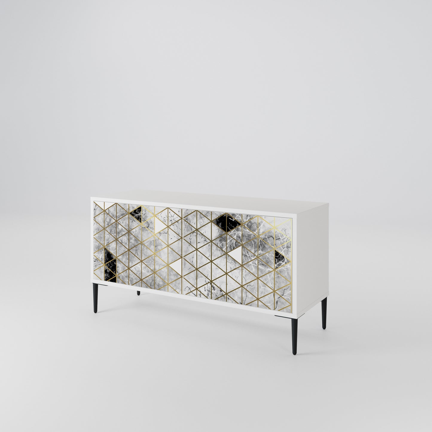 ASHEN ARIA Compact 2-Door TV Cabinet