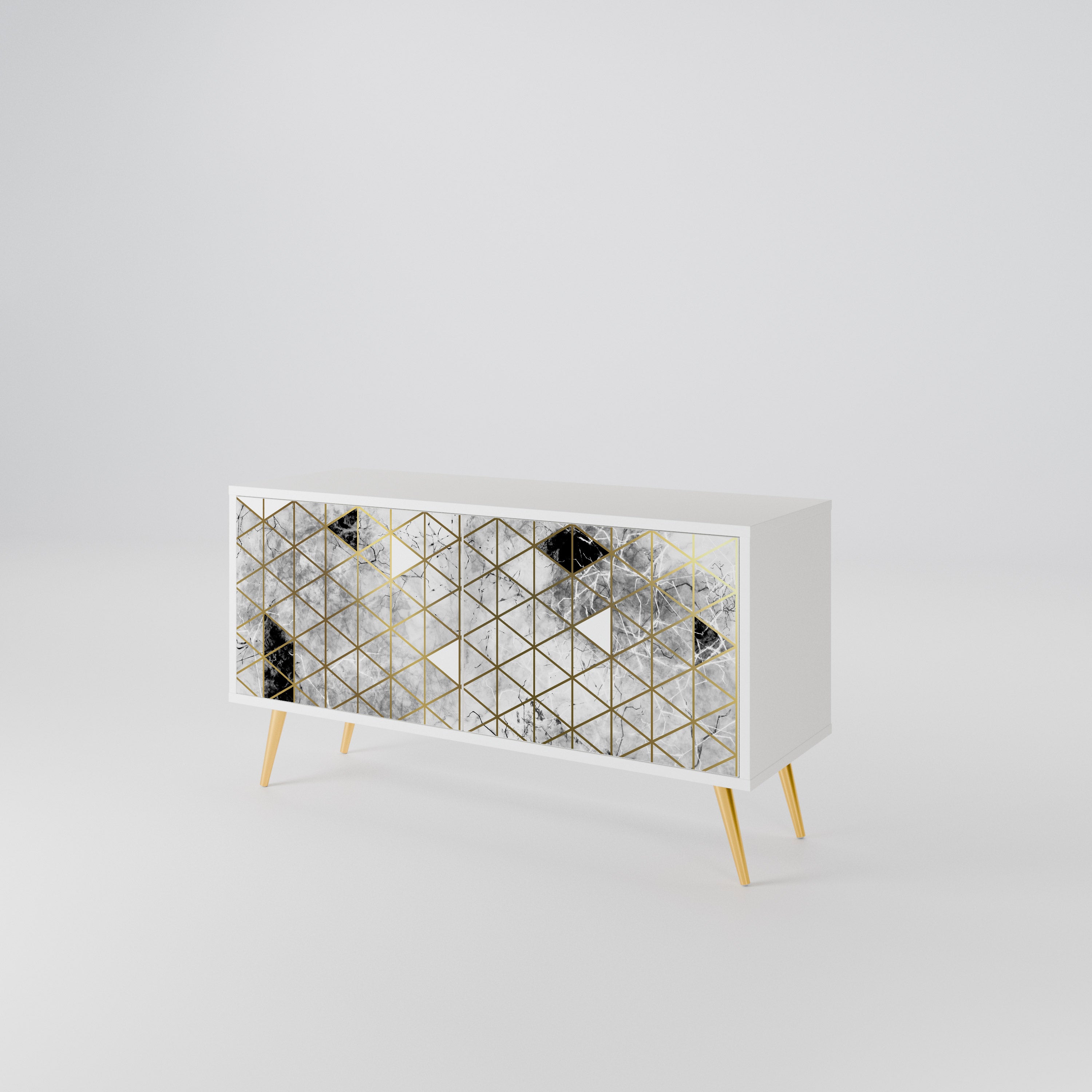 ASHEN ARIA Compact 2-Door TV Cabinet