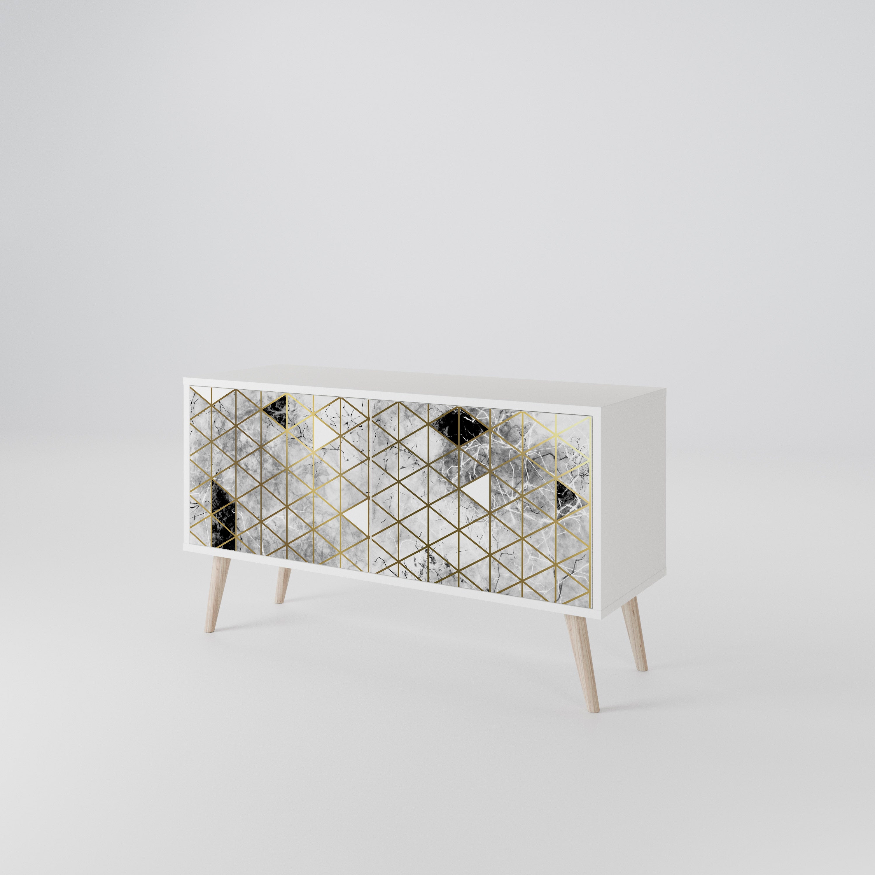 ASHEN ARIA Compact 2-Door TV Cabinet