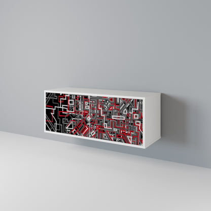 BROKEN LINES Compact 2-Door TV Cabinet