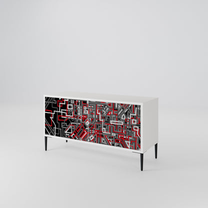 BROKEN LINES Compact 2-Door TV Cabinet