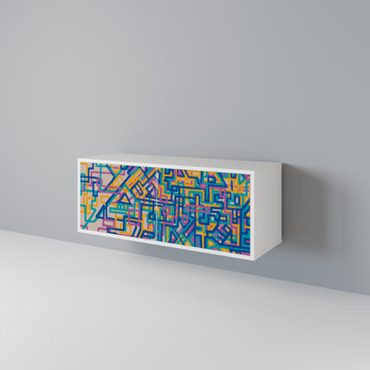 MEMORIES MAP Compact 2-Door TV Cabinet
