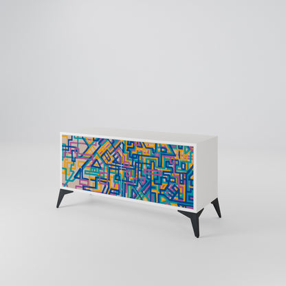 MEMORIES MAP Compact 2-Door TV Cabinet