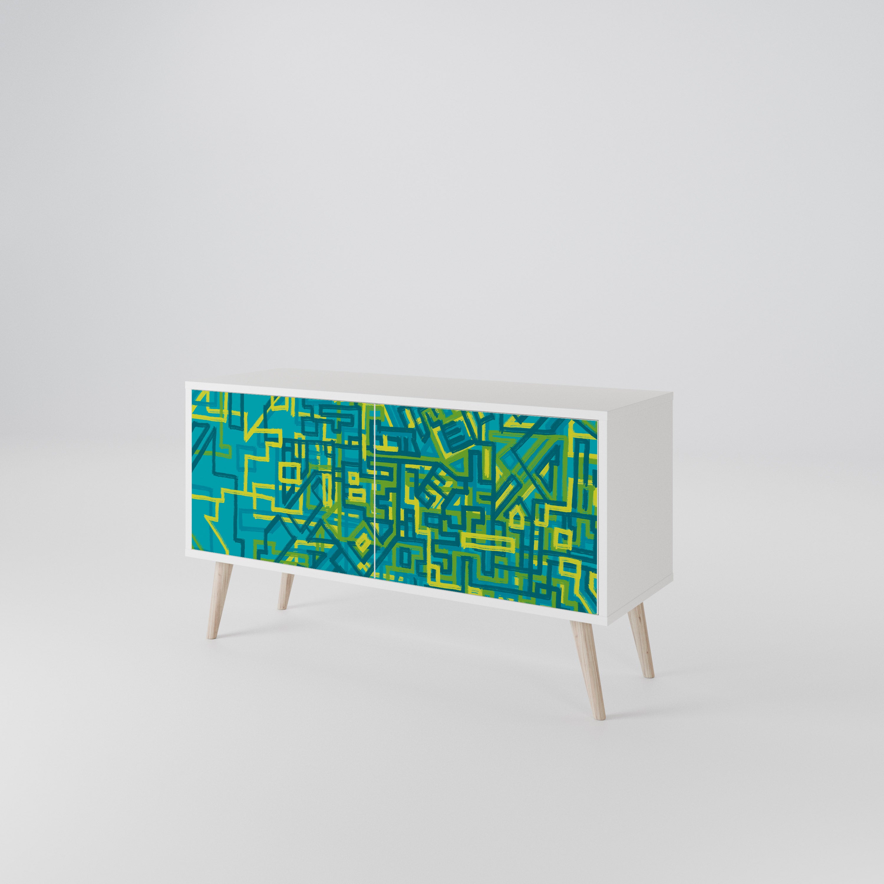 NOSTALGIC MEMORIES Compact 2-Door TV Cabinet