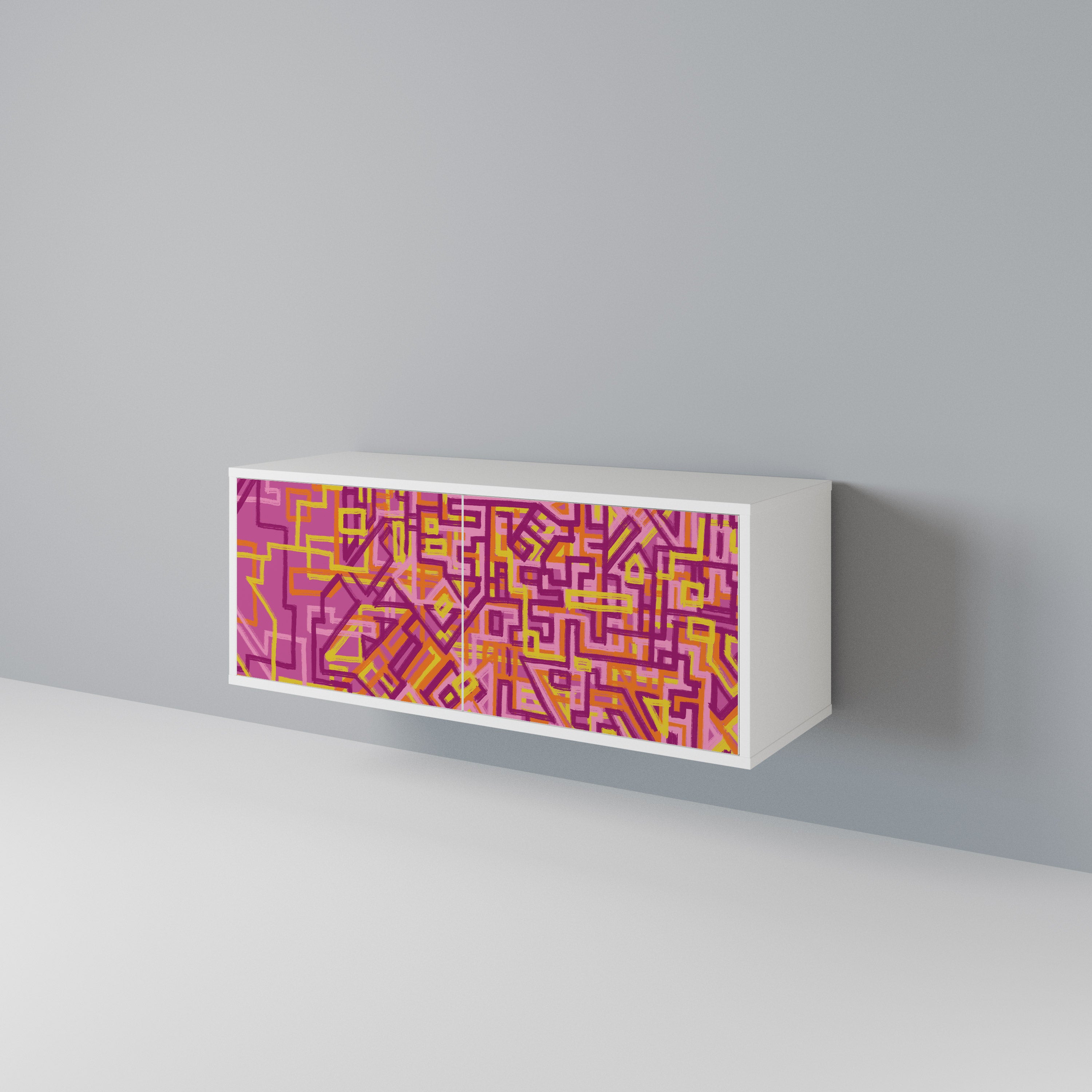 LOVELY MEMORIES Compact 2-Door TV Cabinet