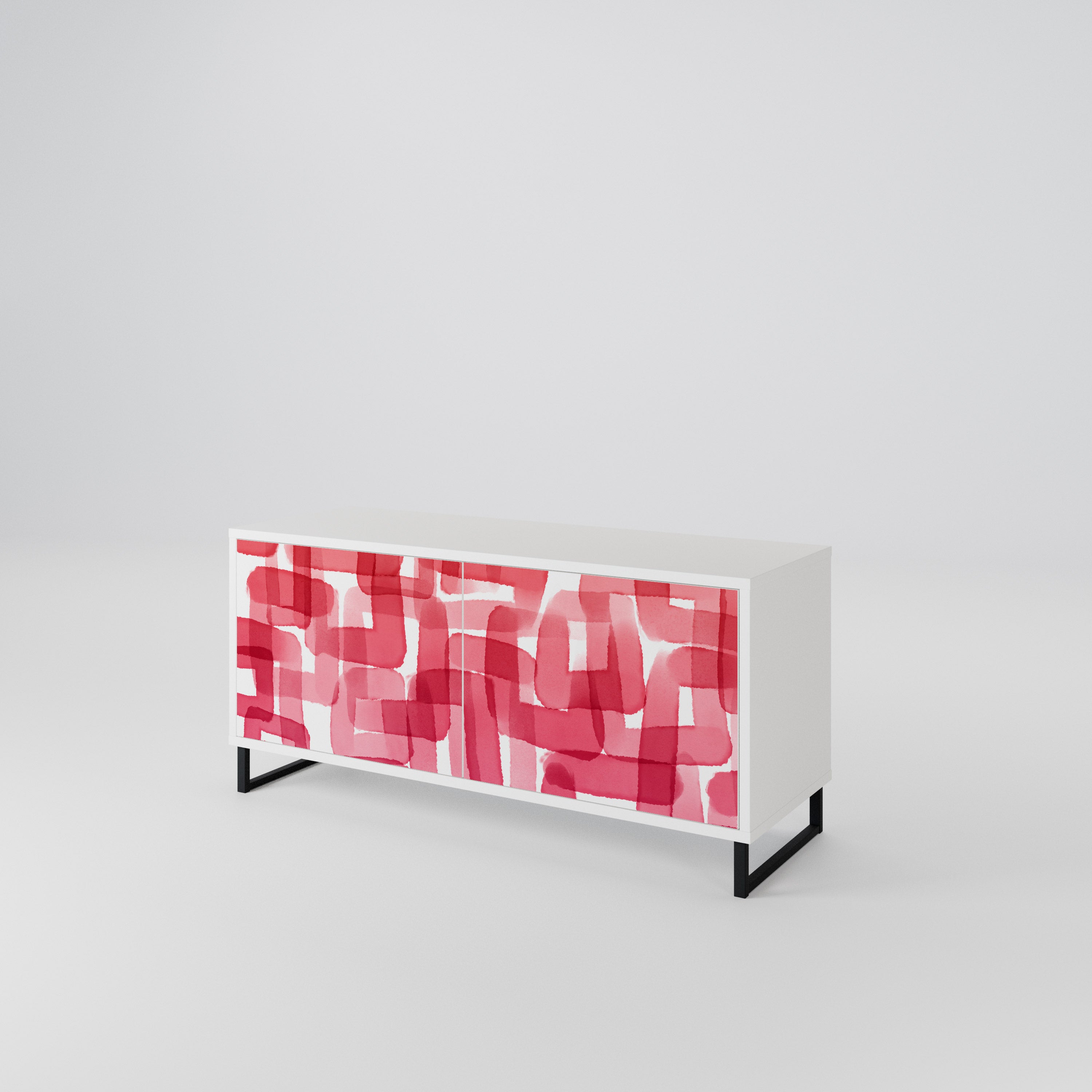 KALEIDOSCOPIC CUBISM Compact 2-Door TV Cabinet