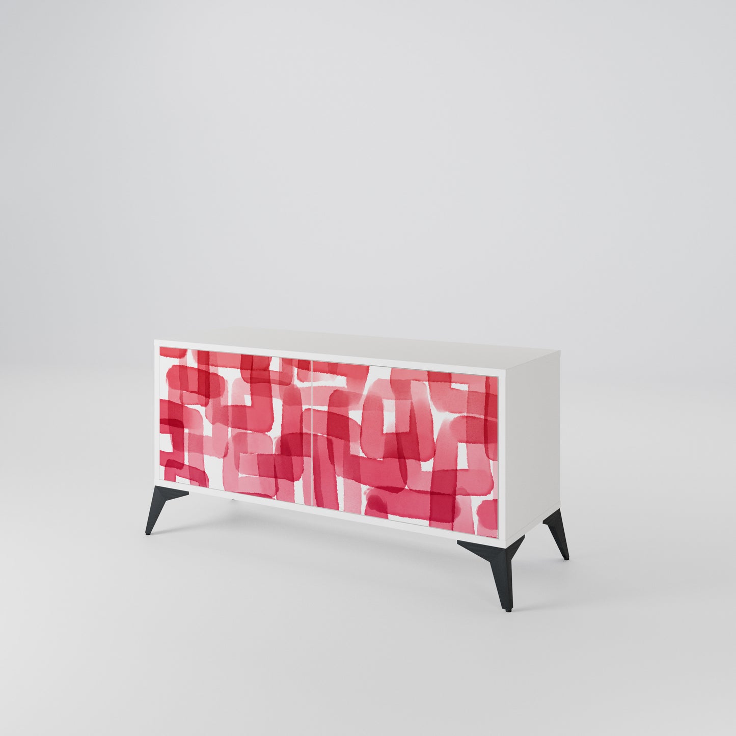 KALEIDOSCOPIC CUBISM Compact 2-Door TV Cabinet