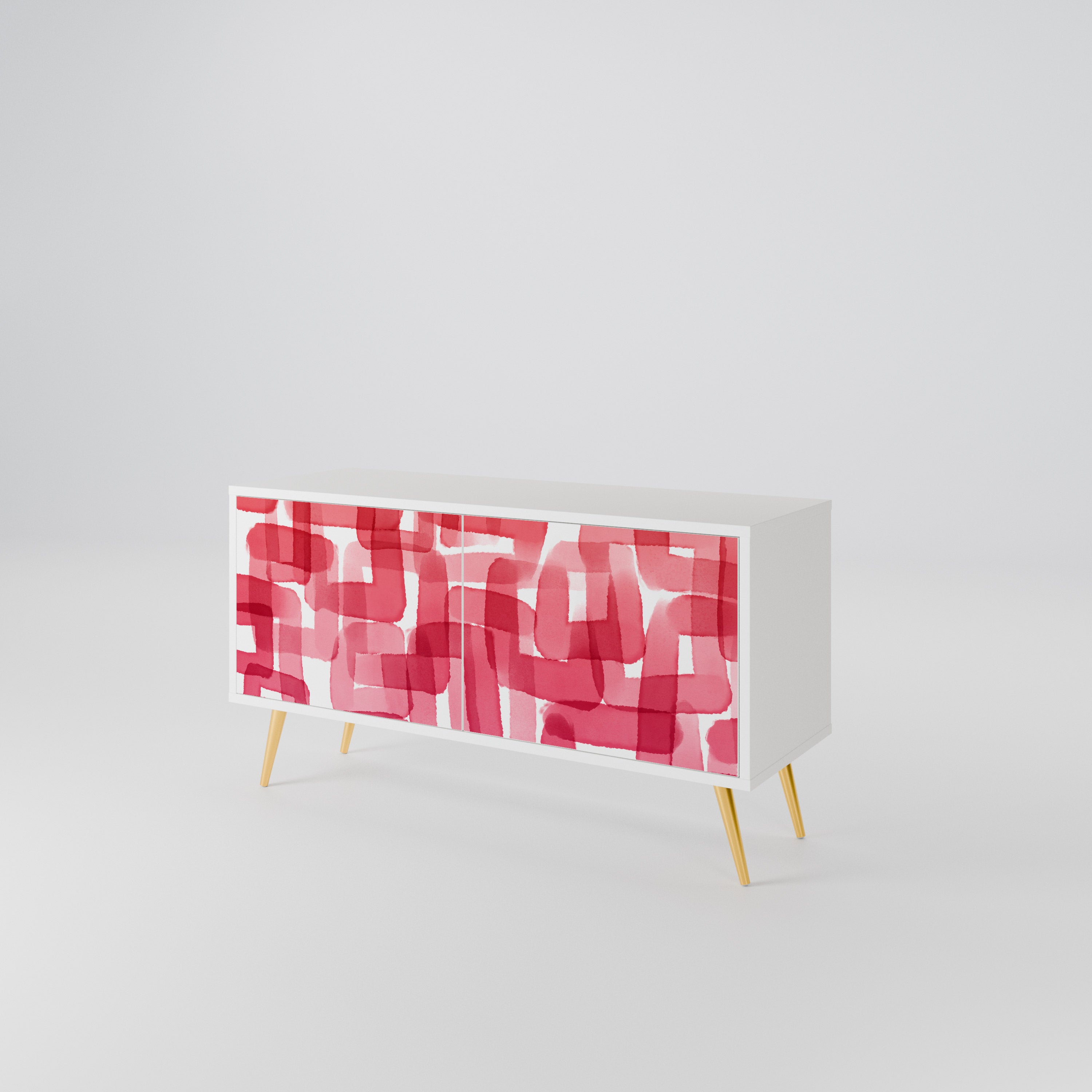 KALEIDOSCOPIC CUBISM Compact 2-Door TV Cabinet