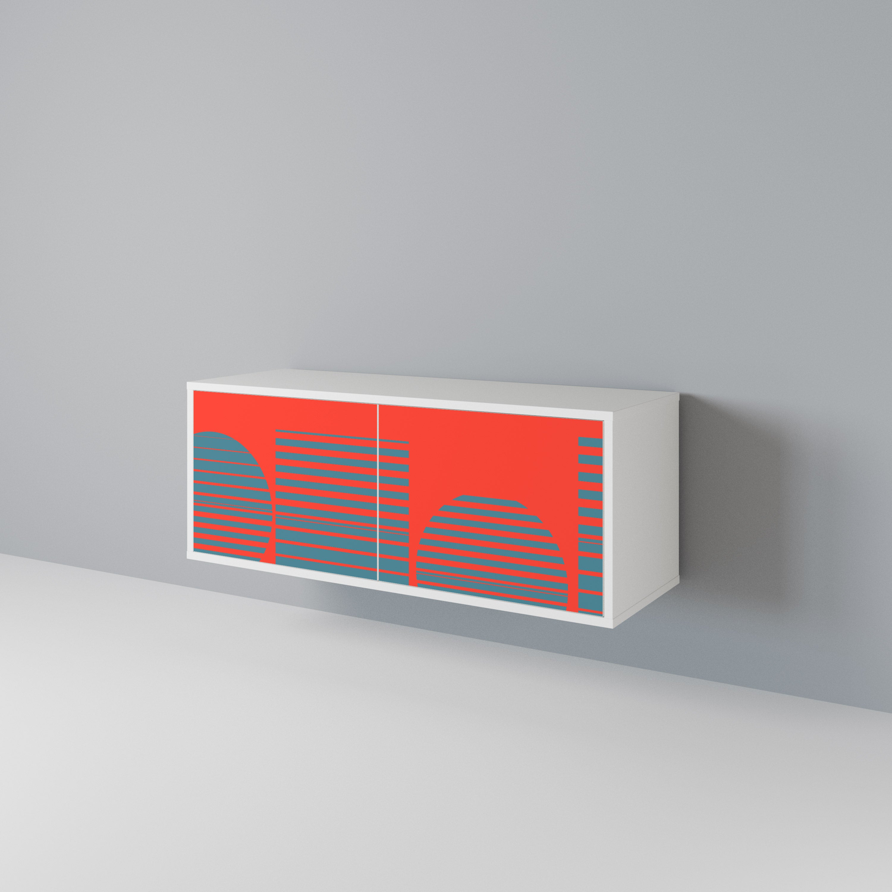 RISING GEOMETRY STARS Compact 2-Door TV Cabinet