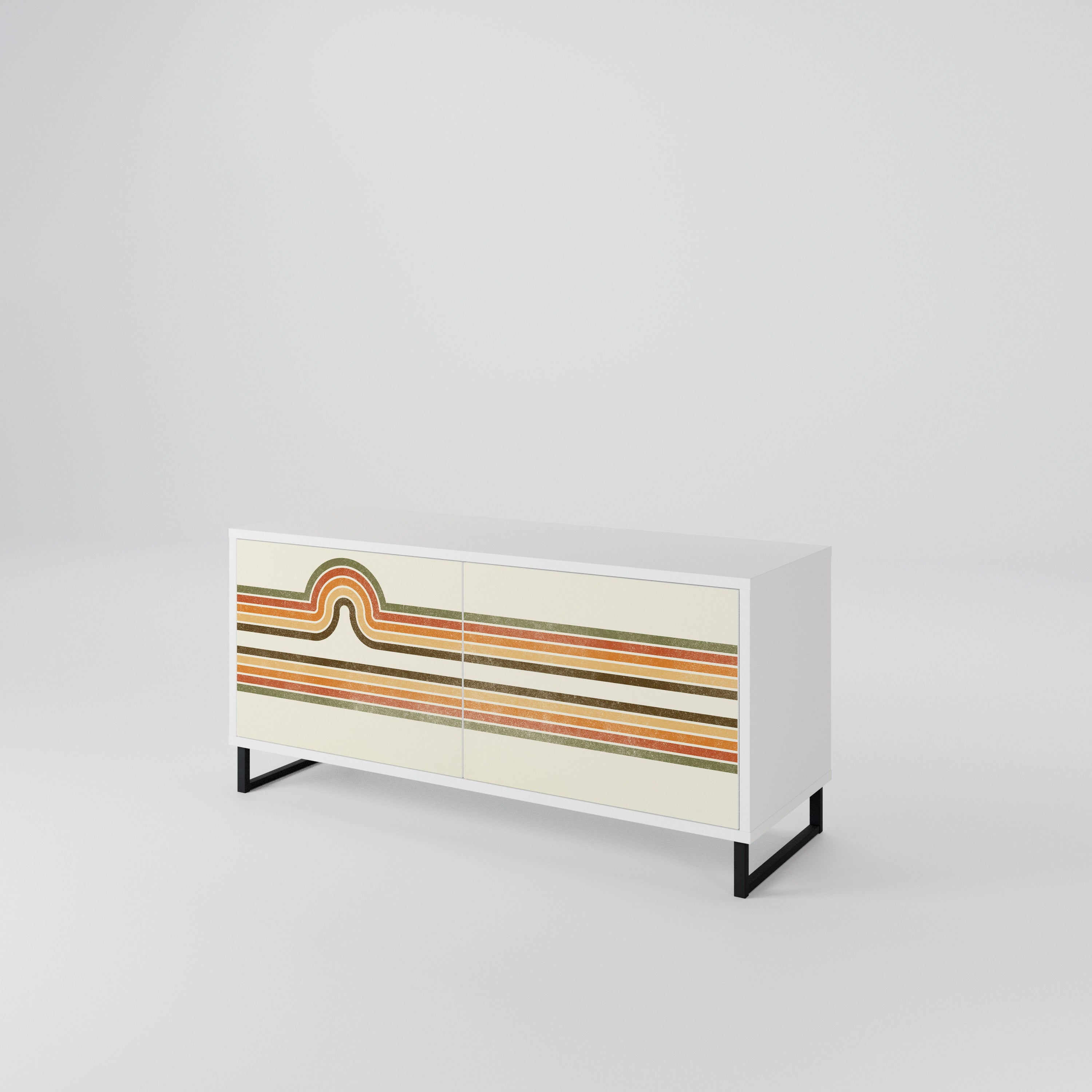 EXCEPTIONAL STREAM Compact 2-Door TV Cabinet