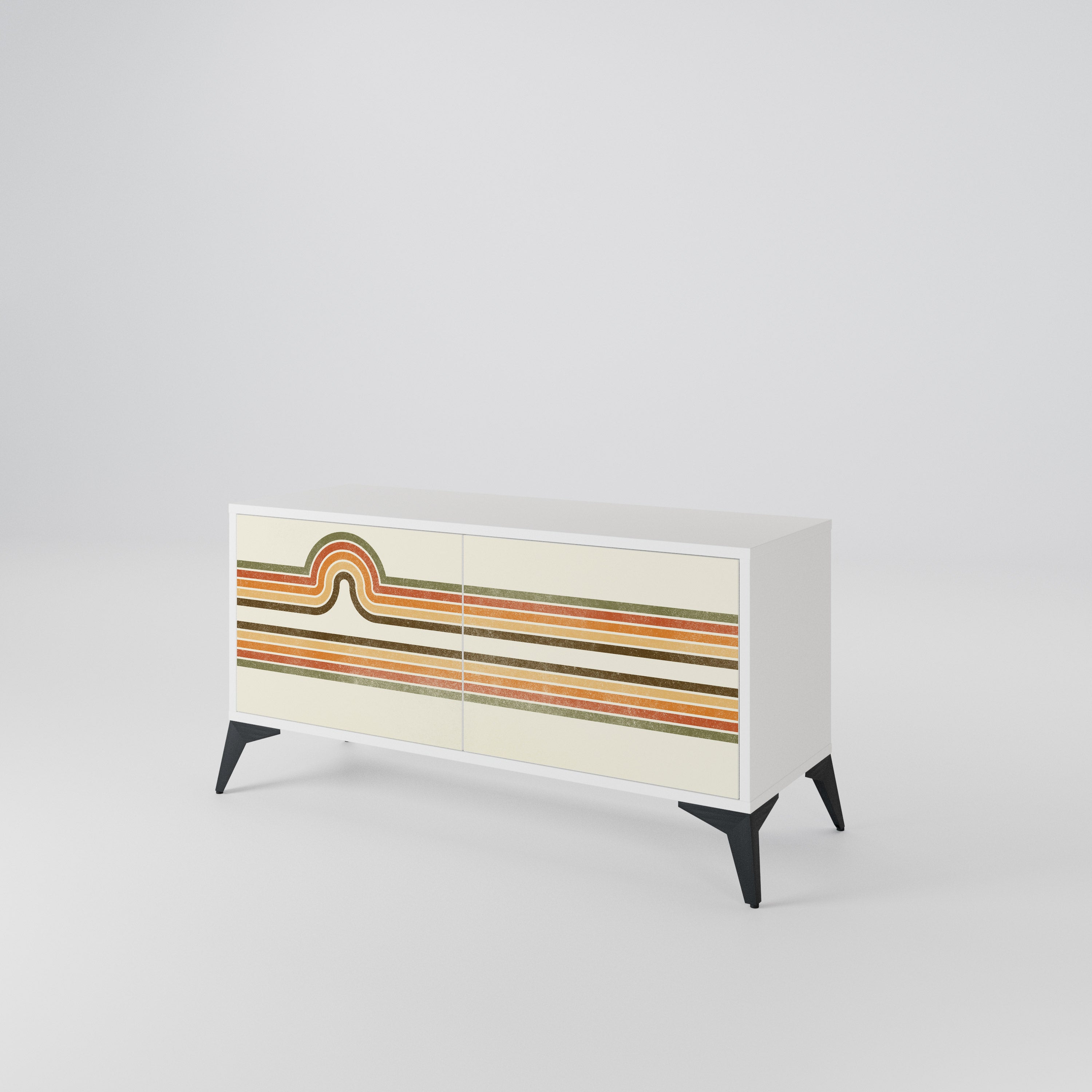 EXCEPTIONAL STREAM Compact 2-Door TV Cabinet