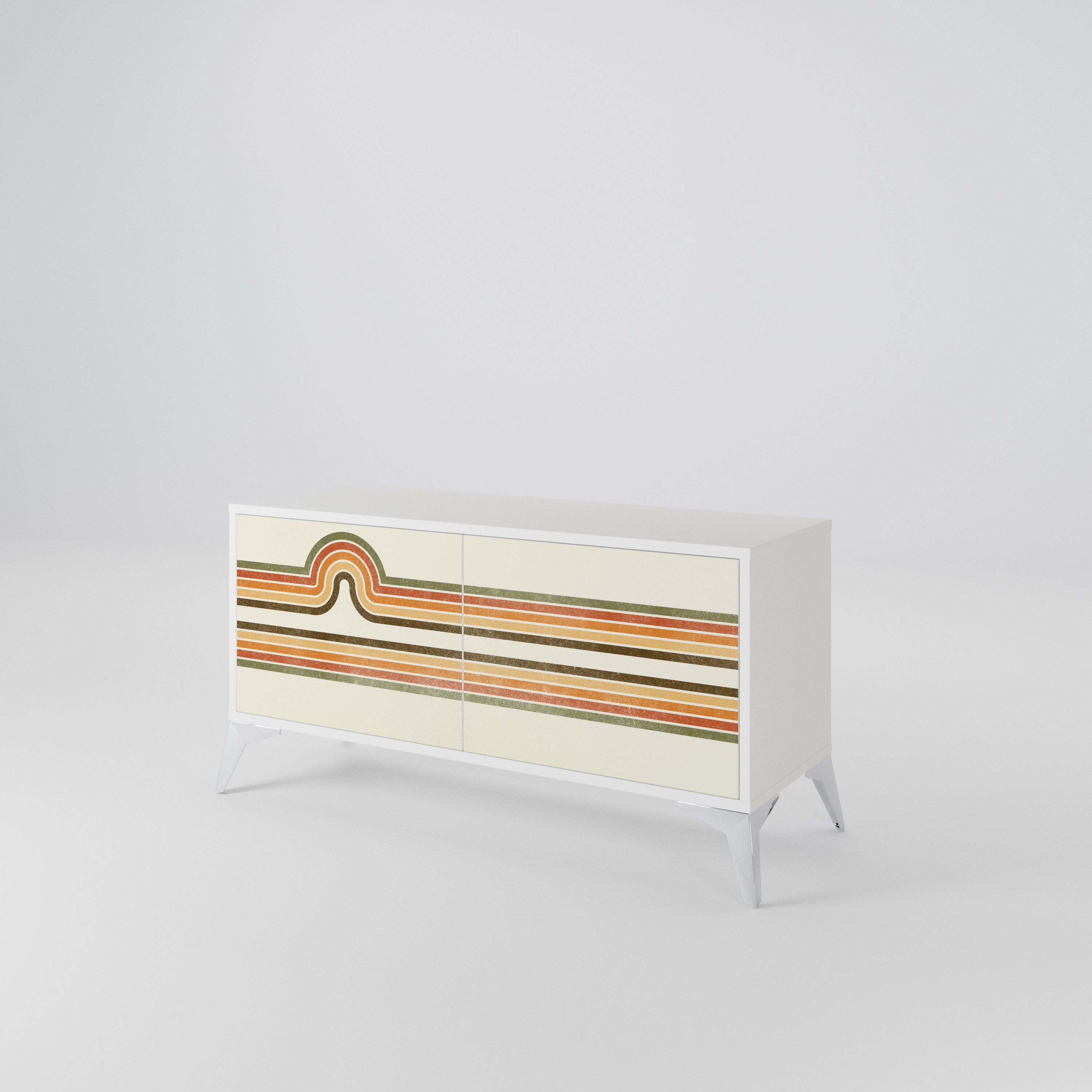 EXCEPTIONAL STREAM Compact 2-Door TV Cabinet