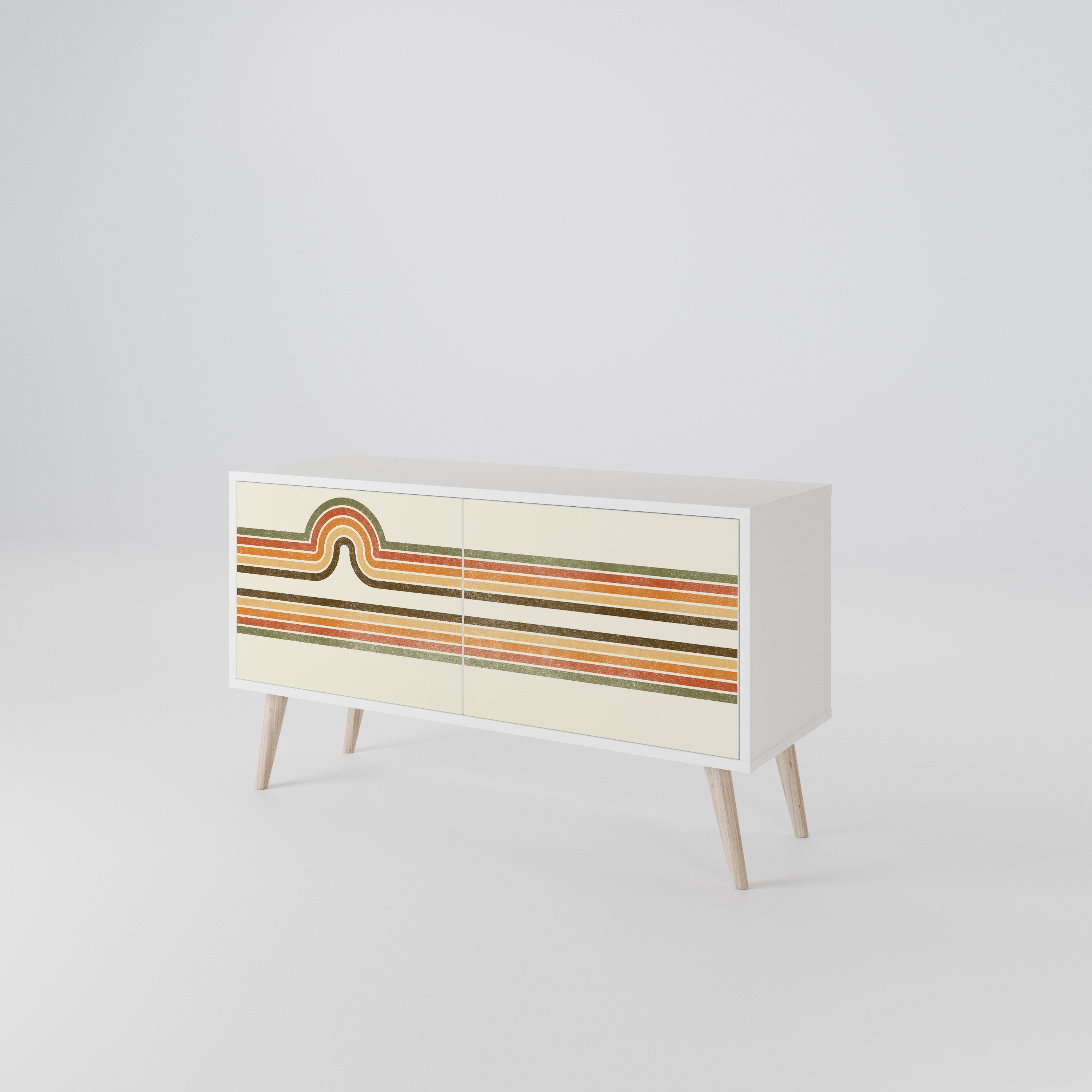 EXCEPTIONAL STREAM Compact 2-Door TV Cabinet
