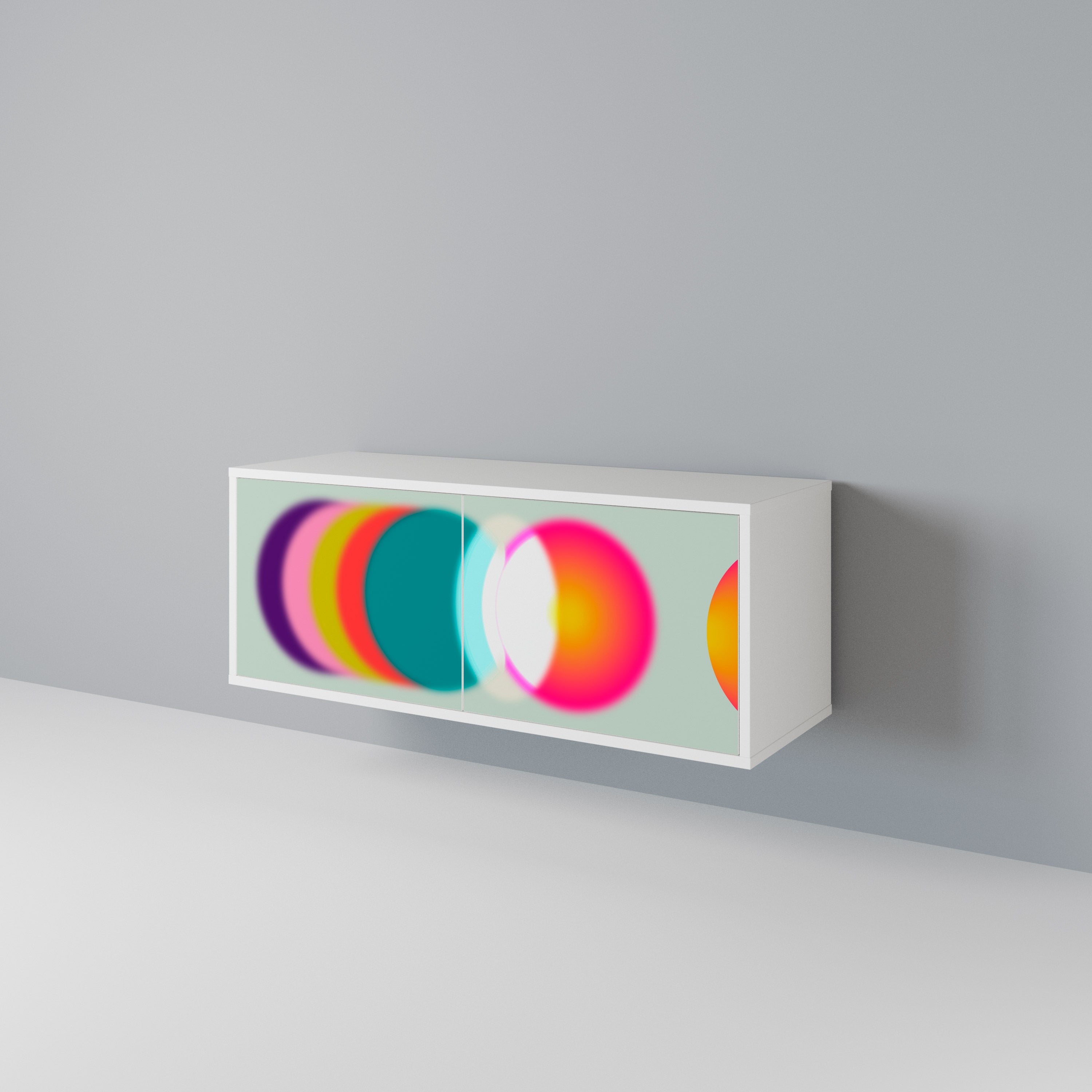 SYMPHONY OF COLORS Compact 2-Door TV Cabinet