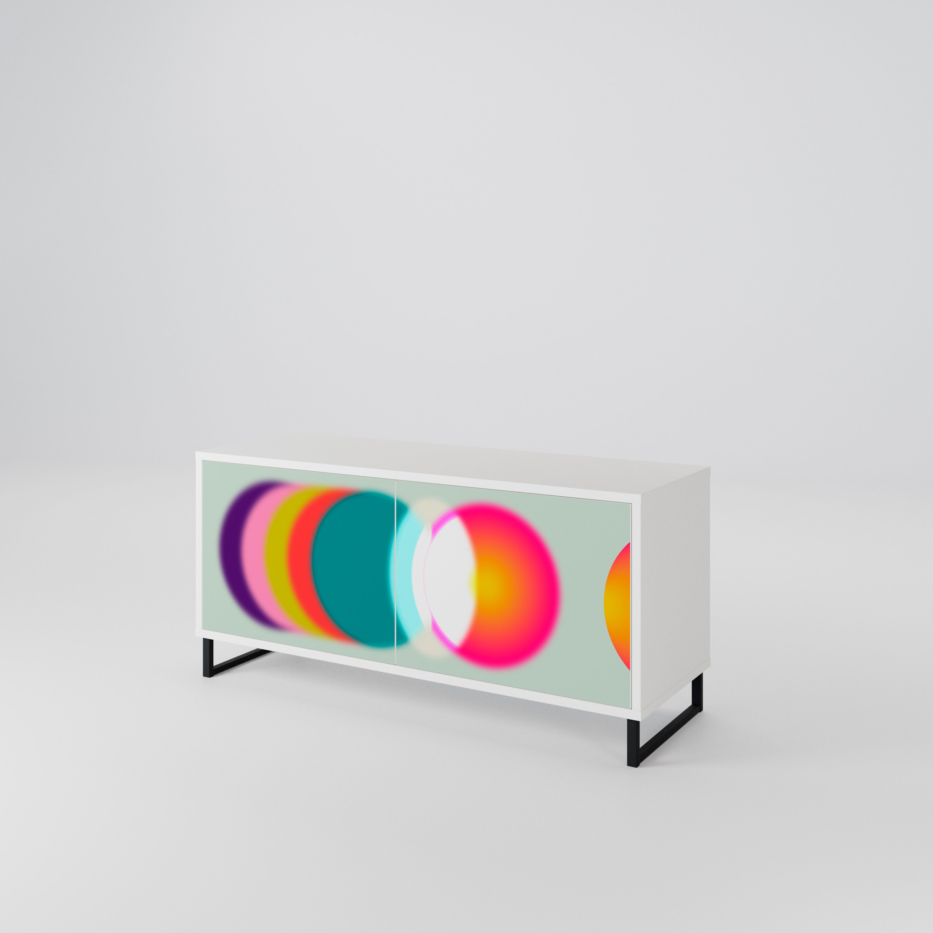 SYMPHONY OF COLORS Compact 2-Door TV Cabinet