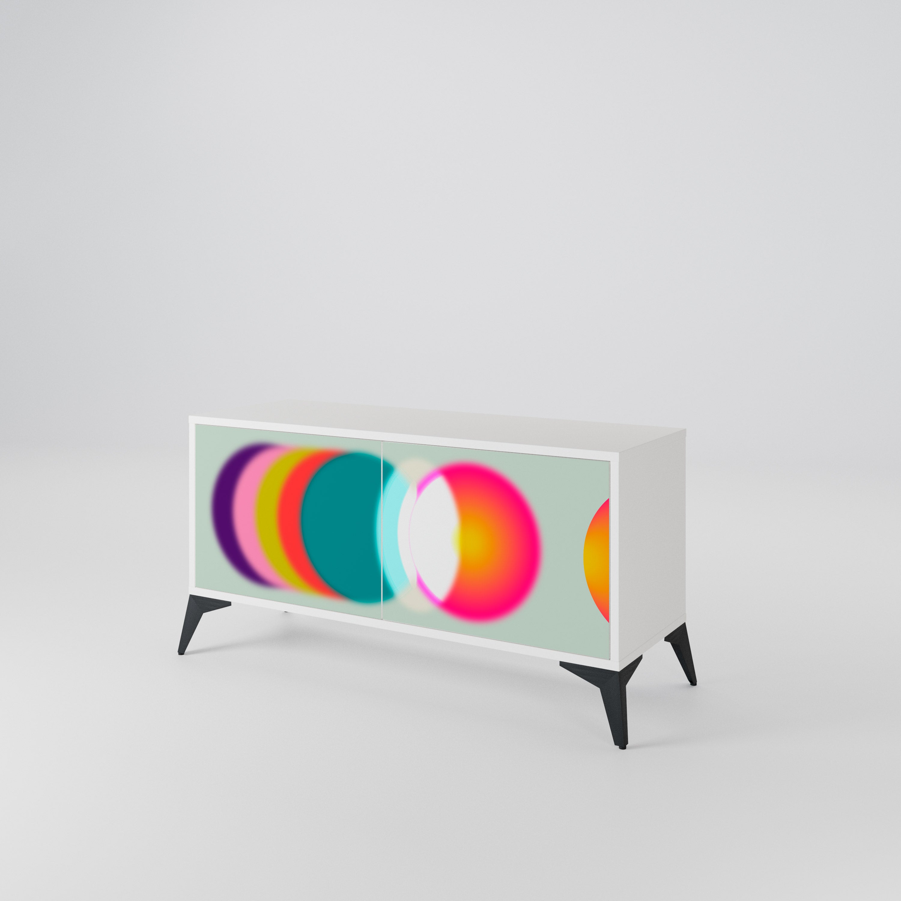 SYMPHONY OF COLORS Compact 2-Door TV Cabinet