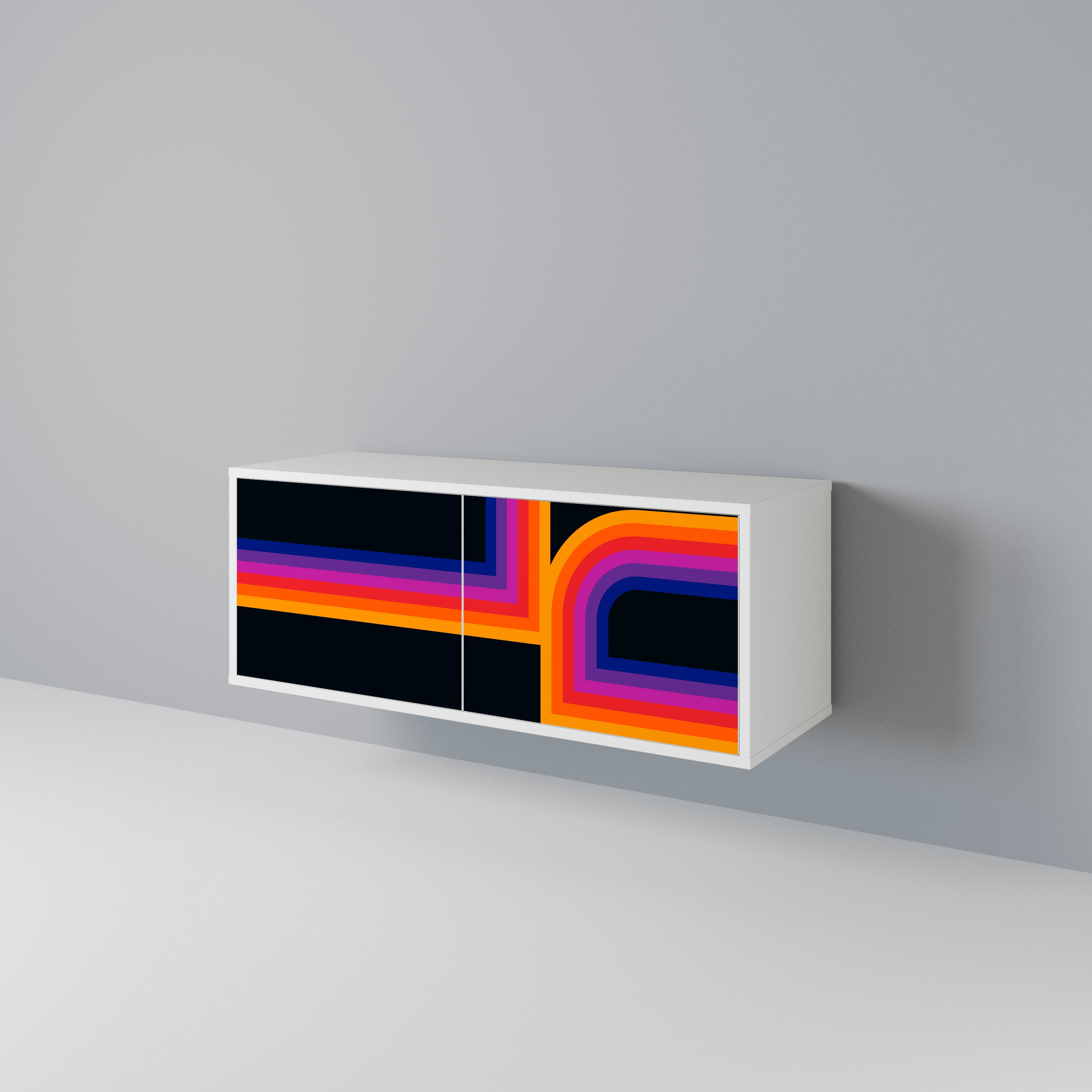 BLINDED BY THE LIGHTS Compact 2-Door TV Cabinet