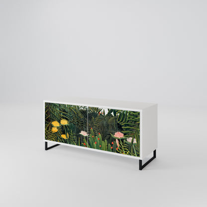 VIRGIN FOREST WITH SUNSET Compact 2-Door TV Cabinet