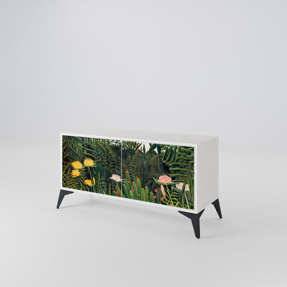 VIRGIN FOREST WITH SUNSET Compact 2-Door TV Cabinet