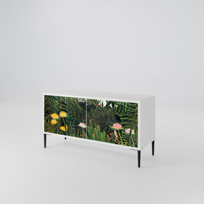 VIRGIN FOREST WITH SUNSET Compact 2-Door TV Cabinet