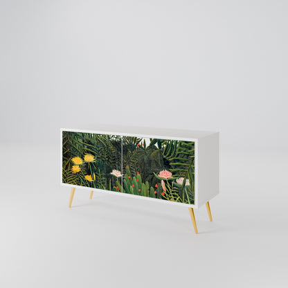 VIRGIN FOREST WITH SUNSET Compact 2-Door TV Cabinet