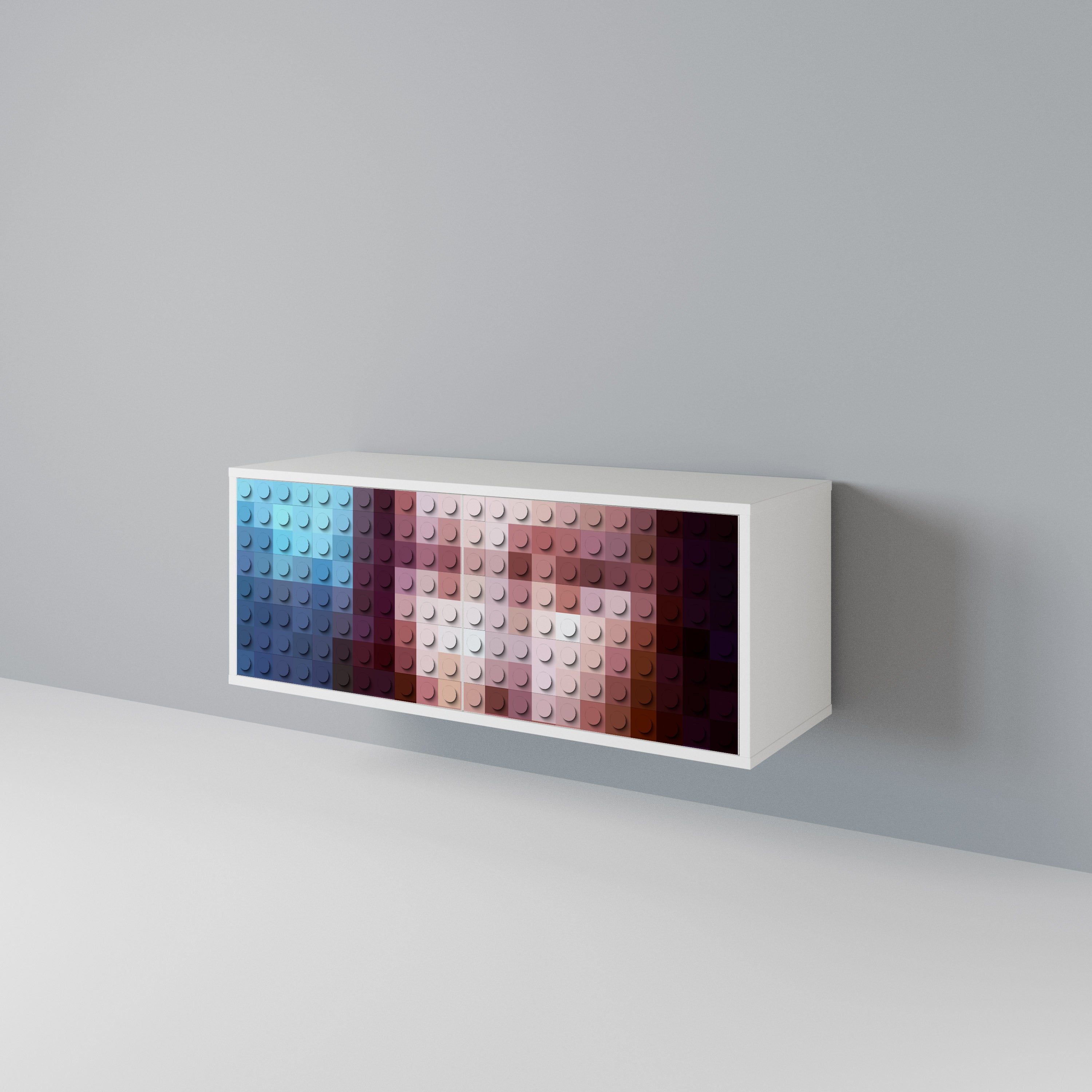 CONSTRUCTIVE ART Compact 2-Door TV Cabinet