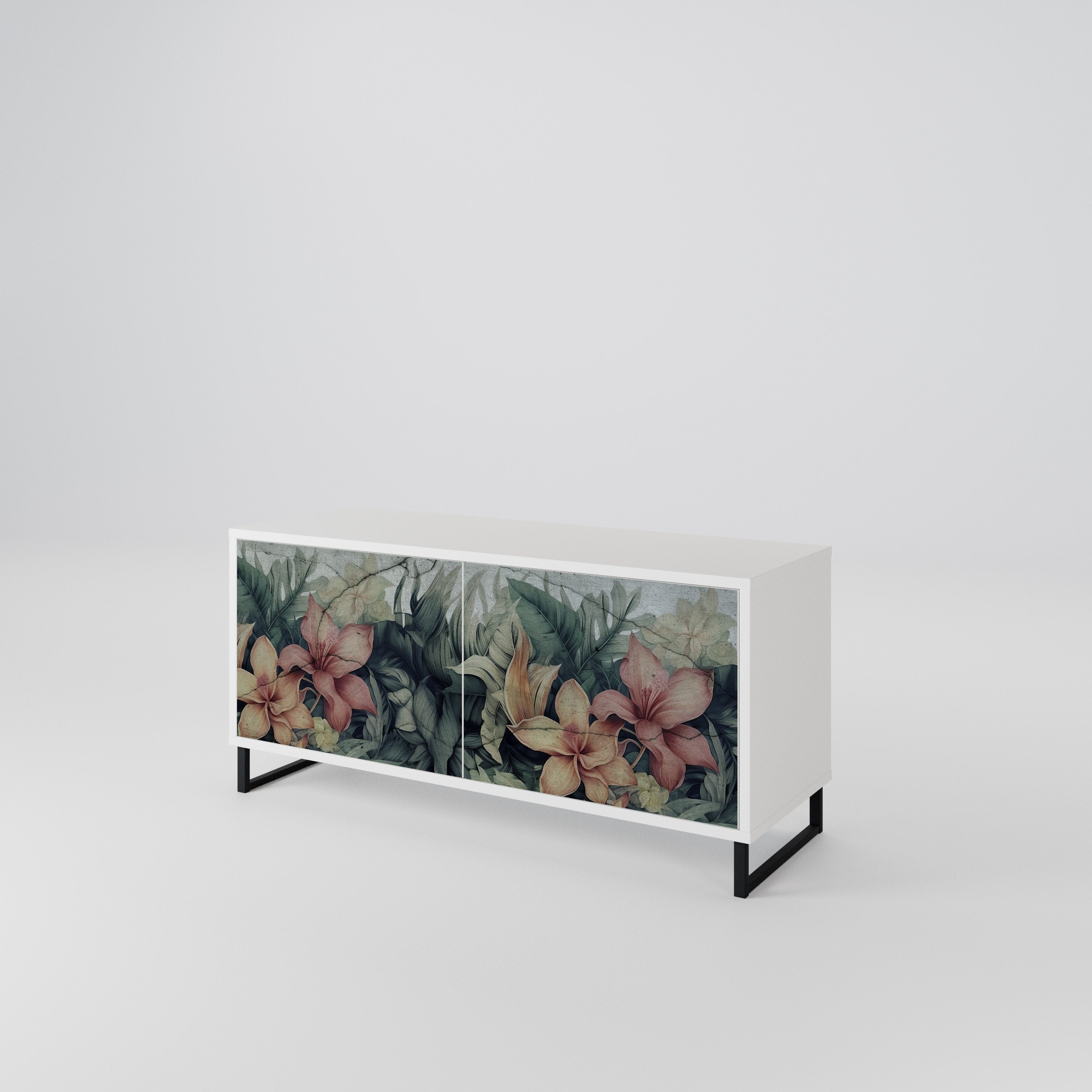 HEAVENLY BLOOM Compact 2-Door TV Cabinet